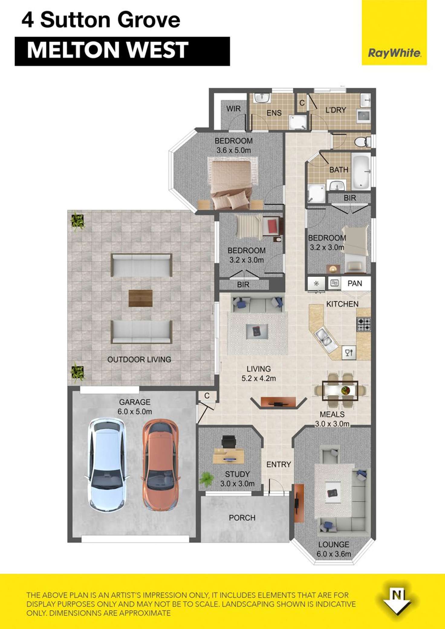 Floorplan of Homely house listing, 4 Sutton Grove, Melton West VIC 3337