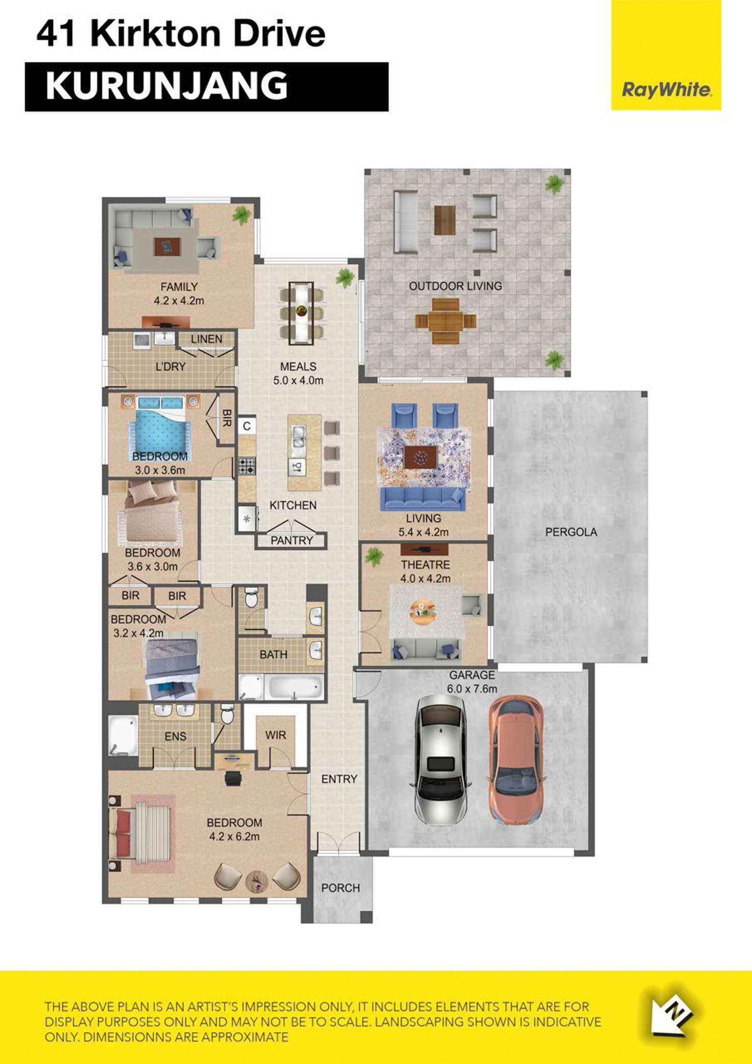 Floorplan of Homely house listing, 41 Kirkton Drive, Kurunjang VIC 3337