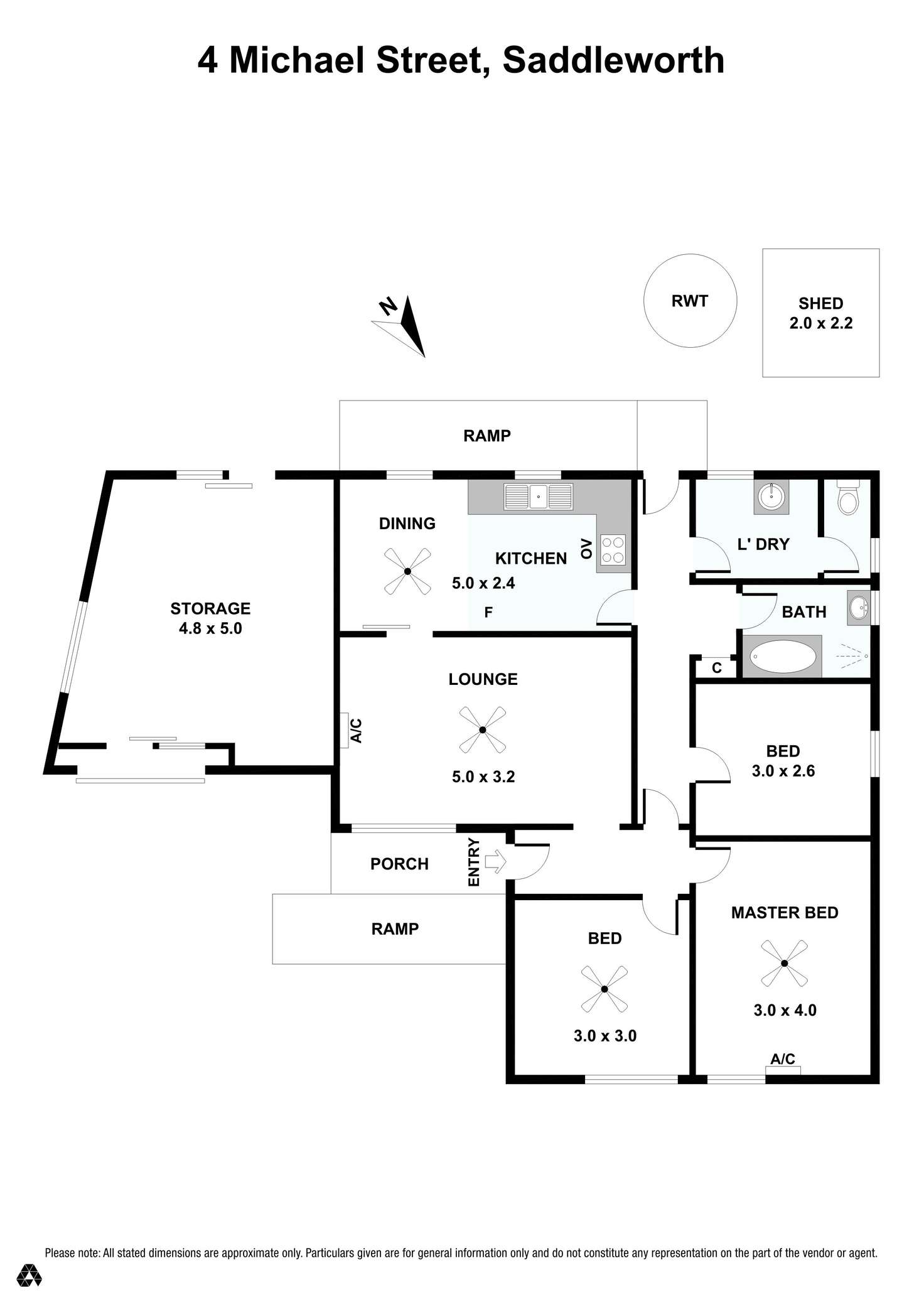 Floorplan of Homely house listing, 4 Michael Street, Saddleworth SA 5413