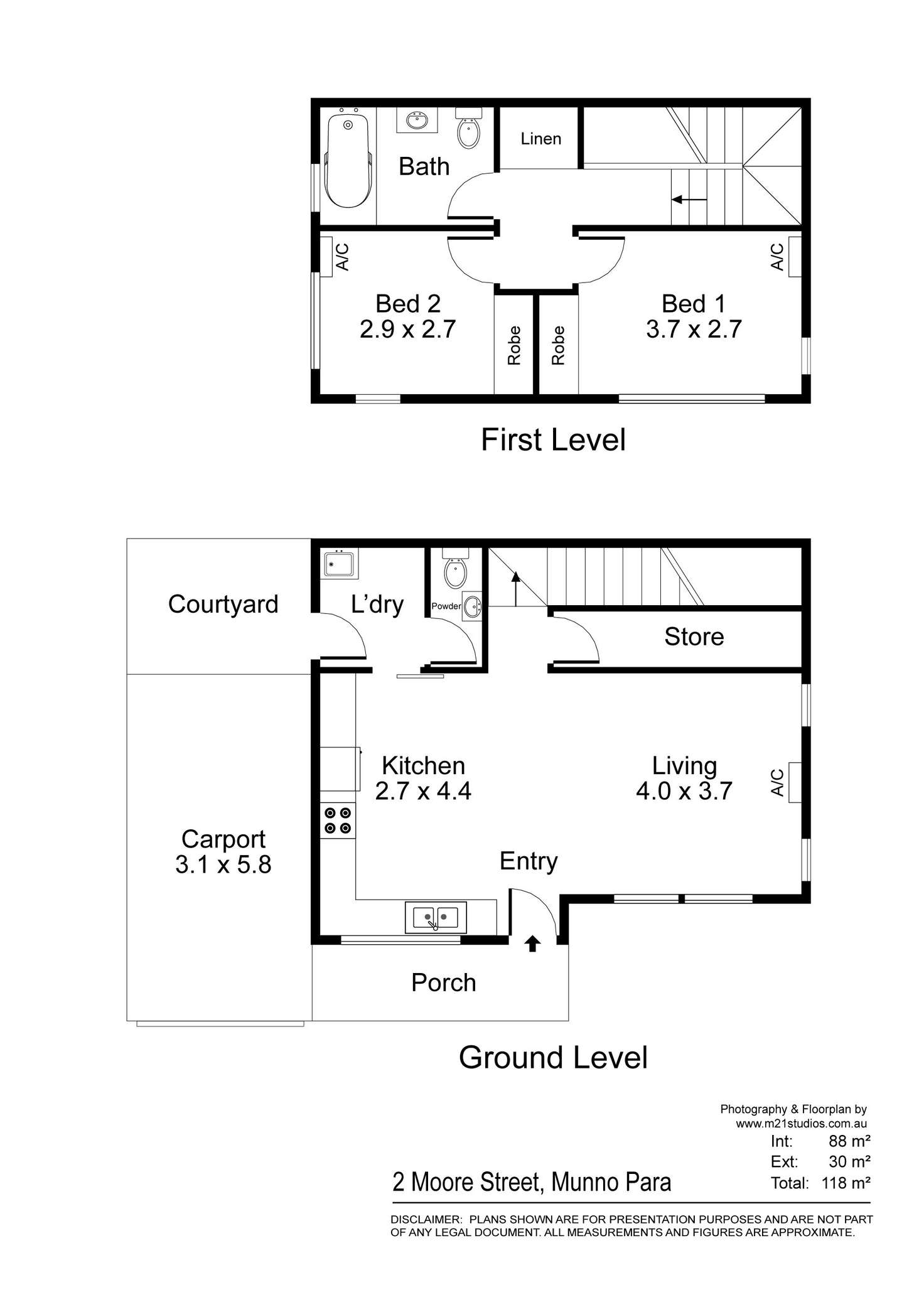 Floorplan of Homely house listing, 2 Moore Street, Munno Para SA 5115