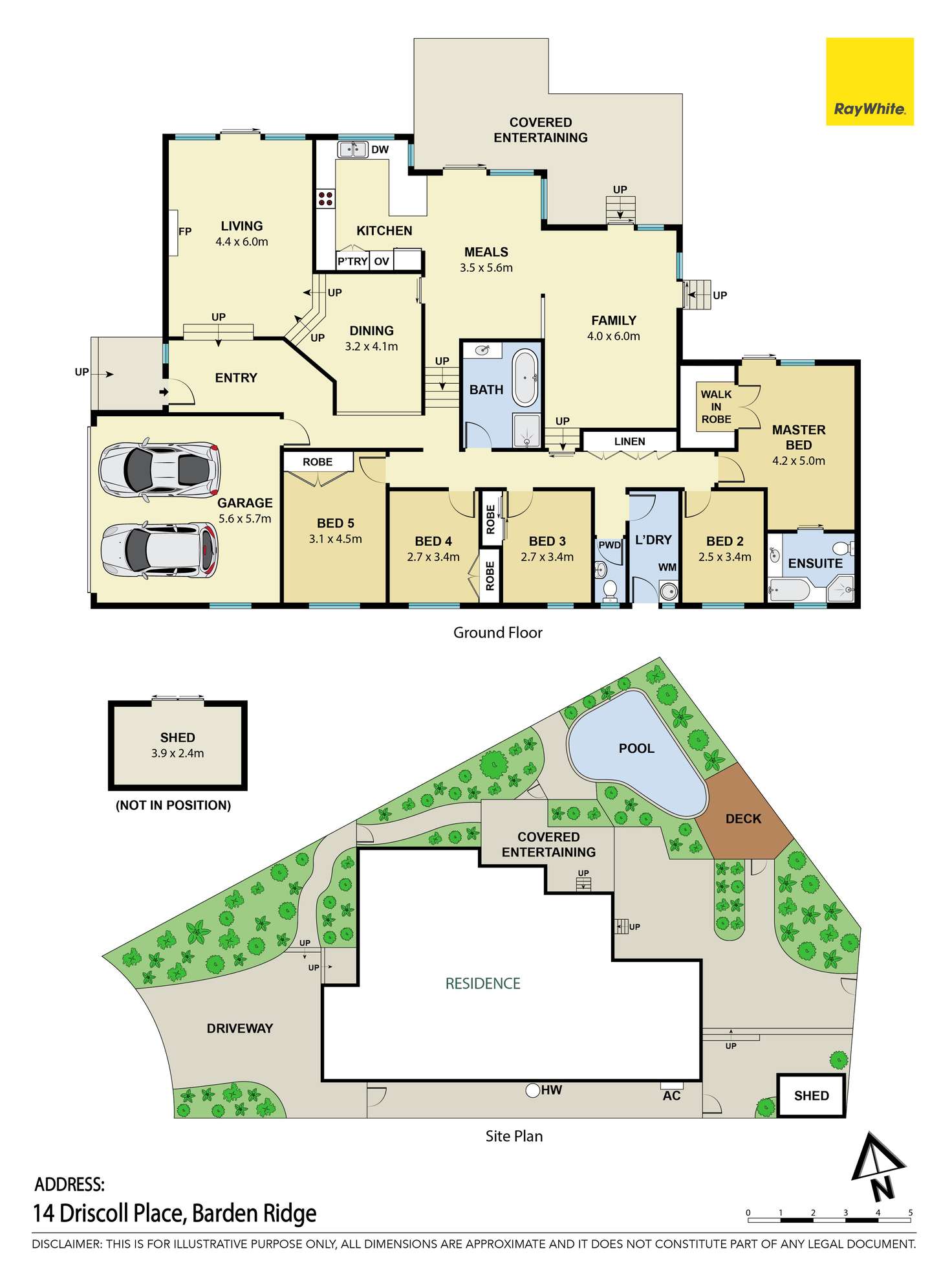 Floorplan of Homely house listing, 14 Driscoll Place, Barden Ridge NSW 2234