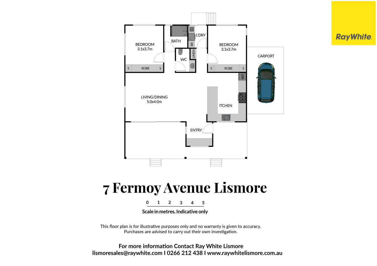 Floorplan of Homely house listing, 7 Fermoy Avenue, Lismore NSW 2480