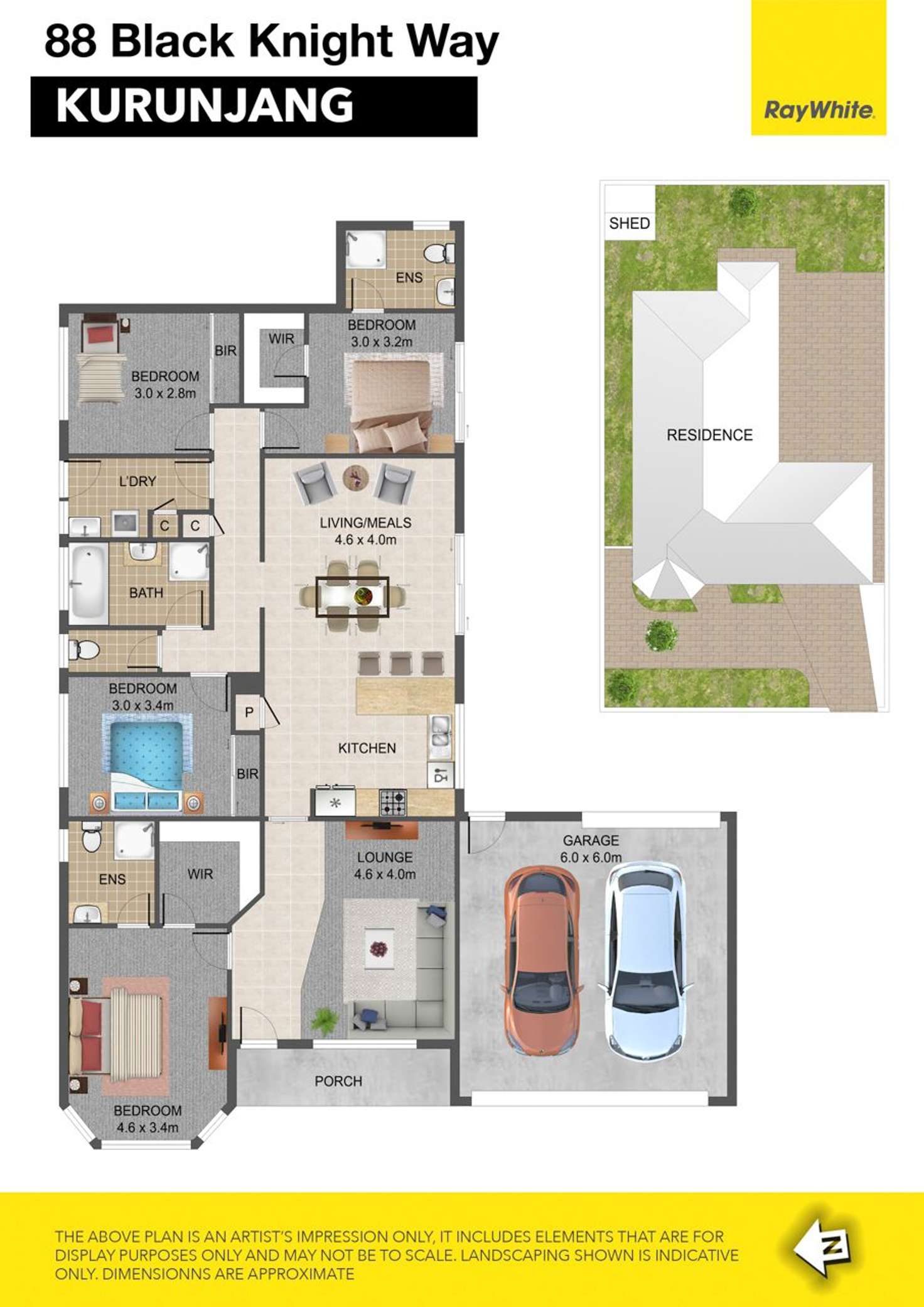 Floorplan of Homely house listing, 88 Black Knight Way, Kurunjang VIC 3337