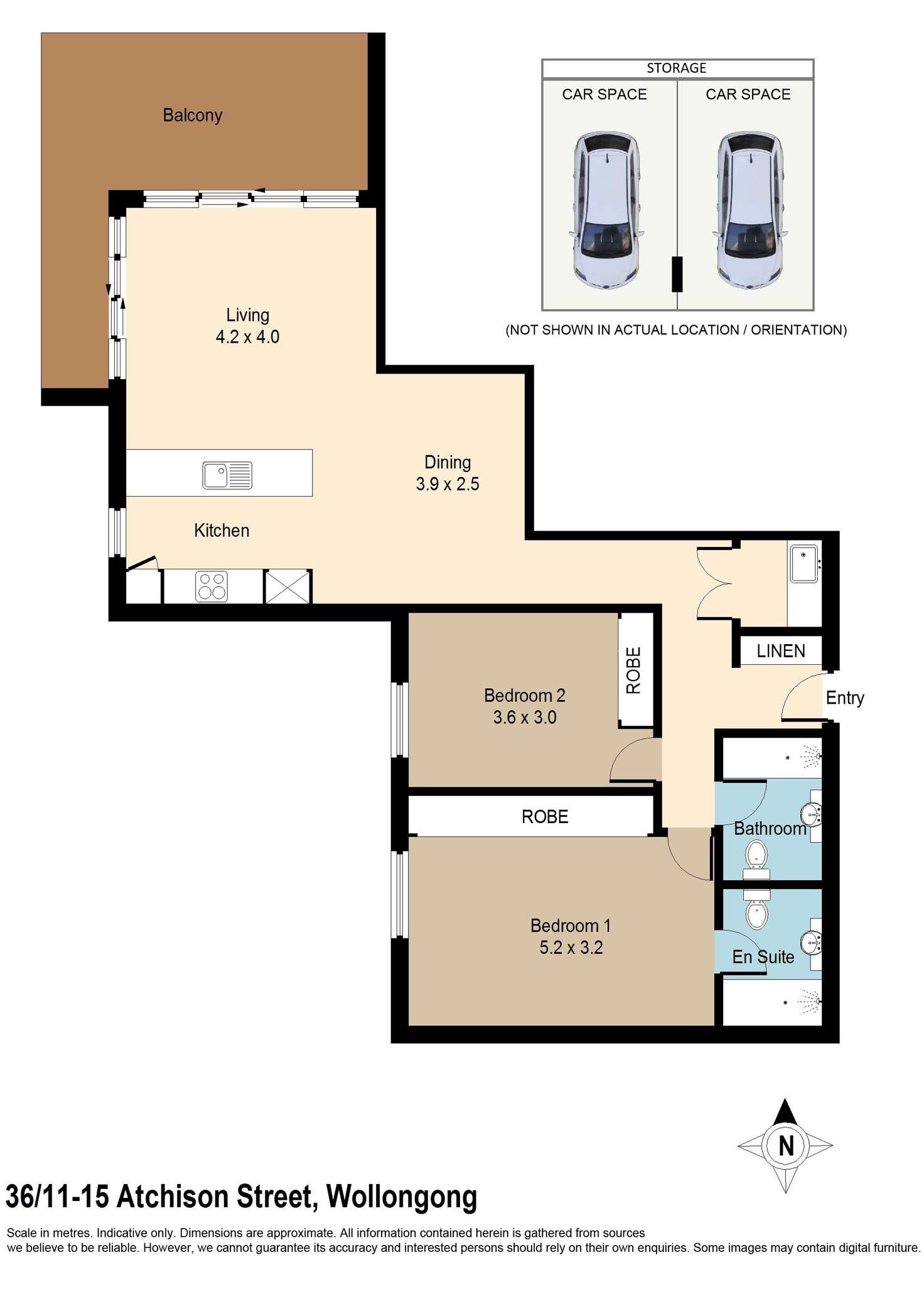 Floorplan of Homely apartment listing, 36/11-15 Atchison Street, Wollongong NSW 2500