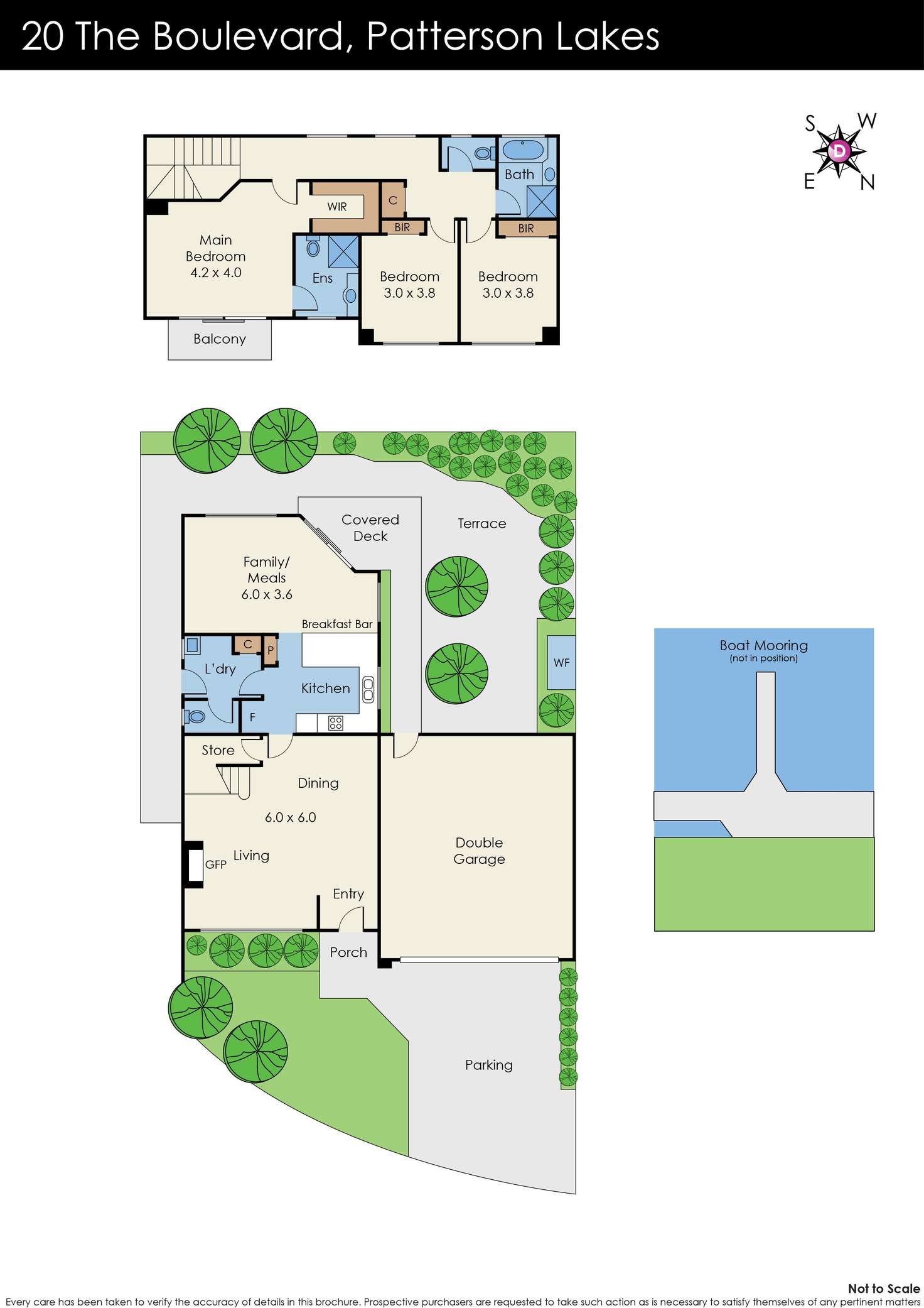 Floorplan of Homely house listing, 20 The Boulevard, Patterson Lakes VIC 3197