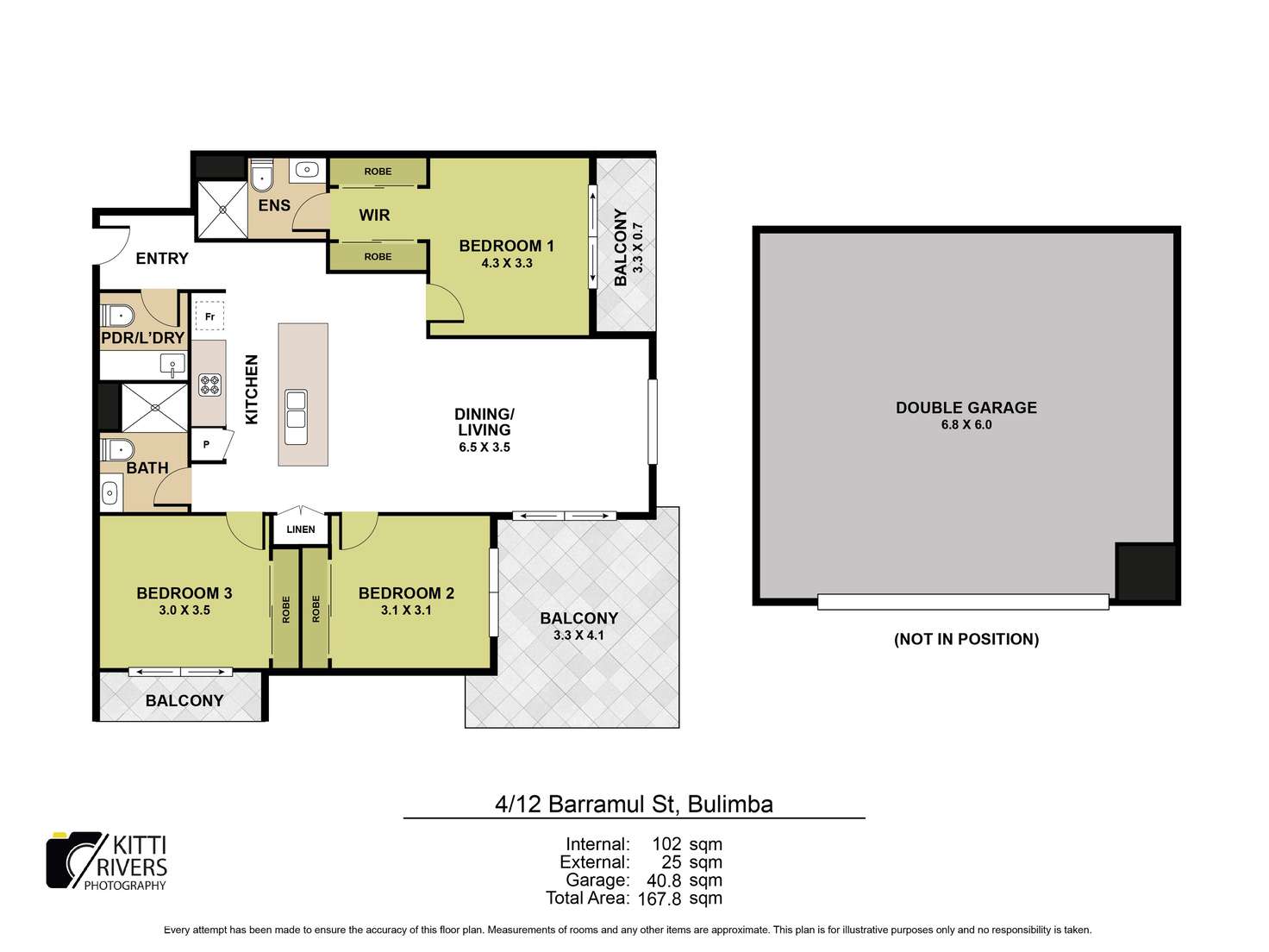 Floorplan of Homely apartment listing, 4/12 Barramul Street, Bulimba QLD 4171