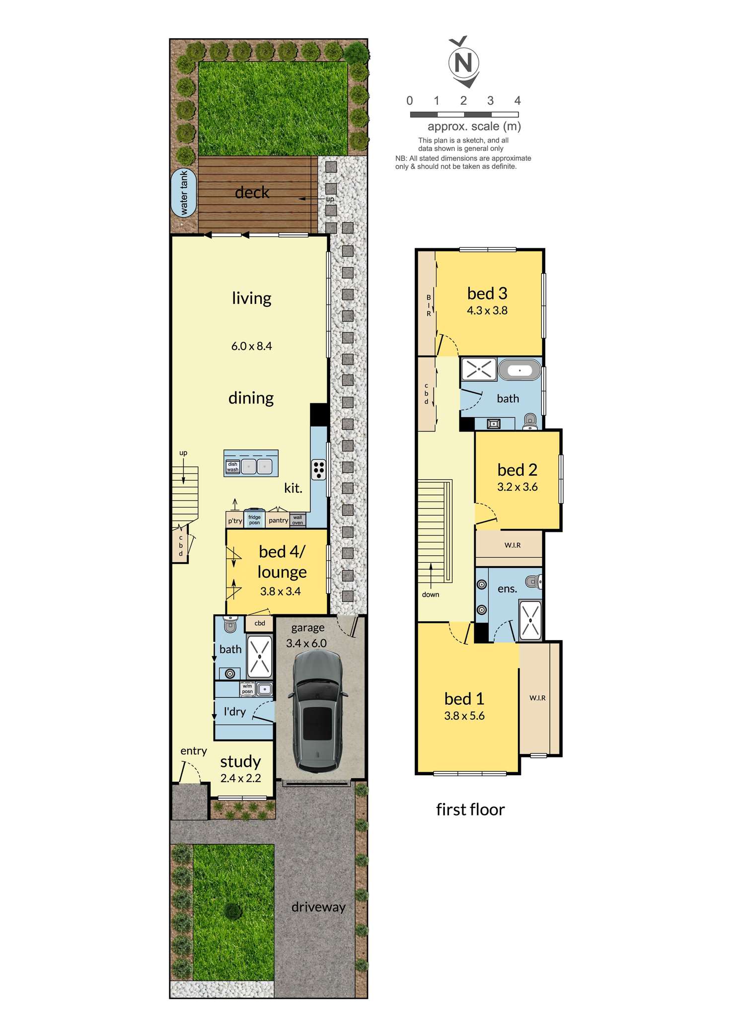 Floorplan of Homely townhouse listing, 4A Blackshaw Street, Mckinnon VIC 3204