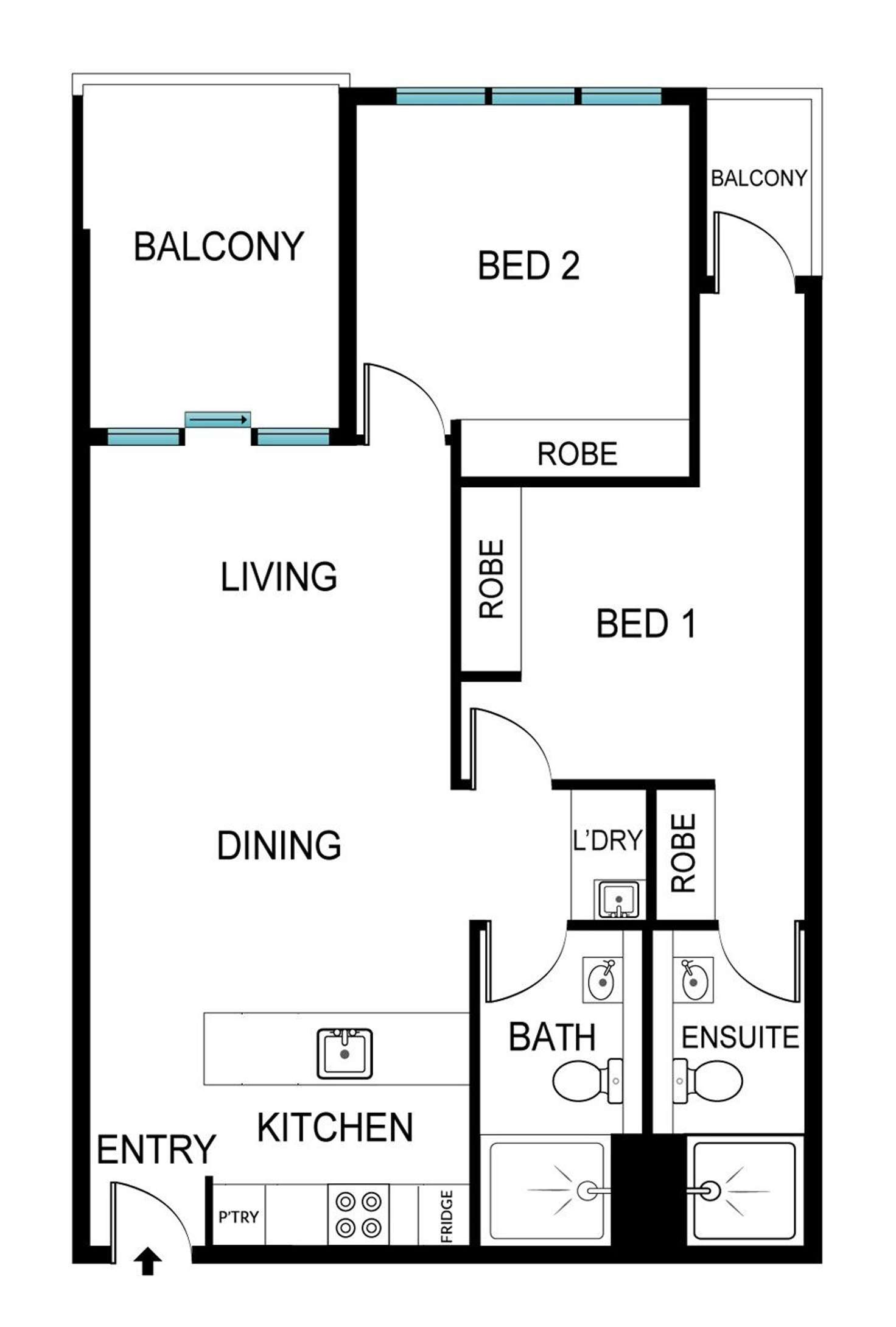 Floorplan of Homely house listing, 269/1 Anthony Rolfe Avenue, Gungahlin ACT 2912