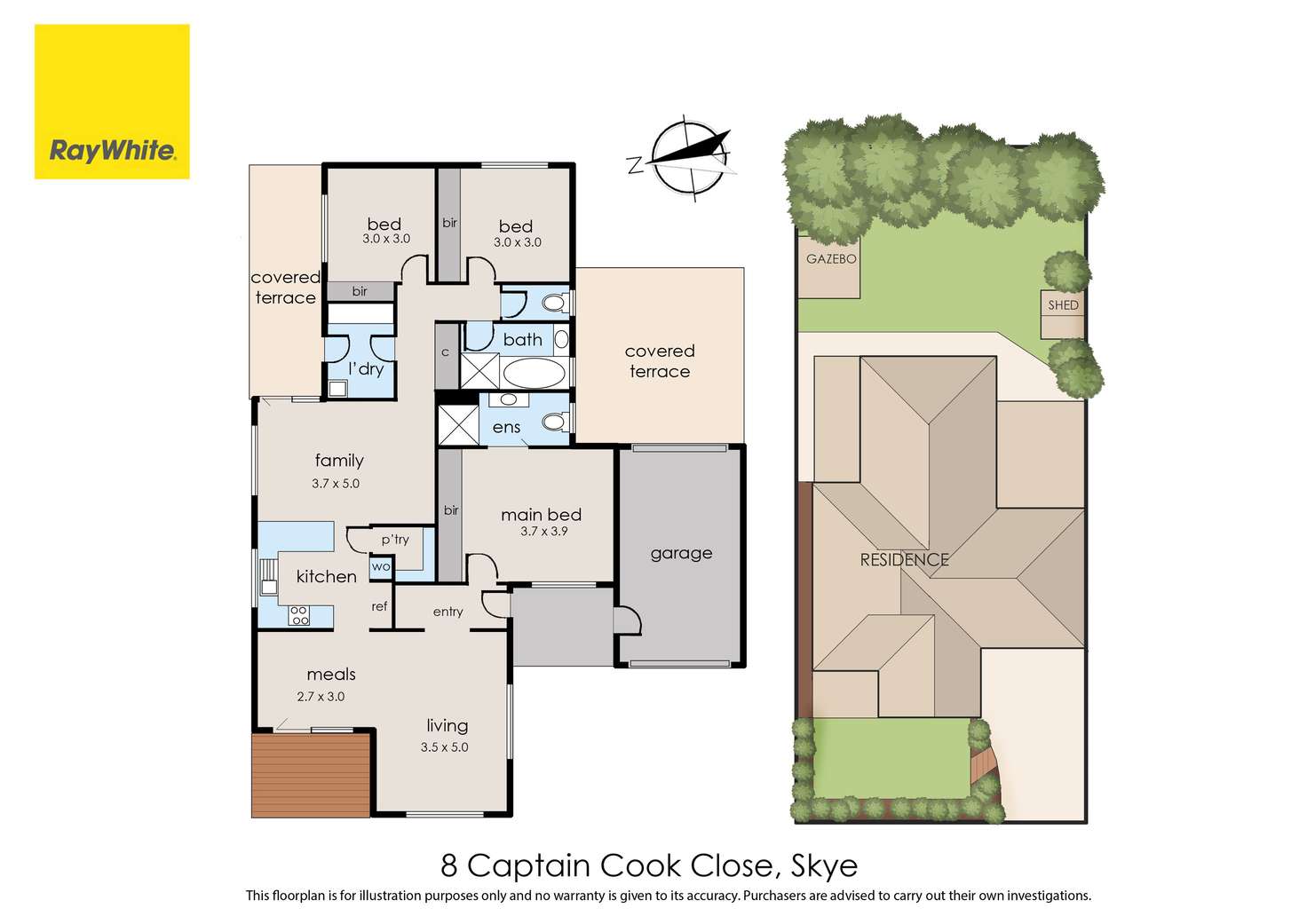 Floorplan of Homely house listing, 8 Captain Cook Close, Skye VIC 3977