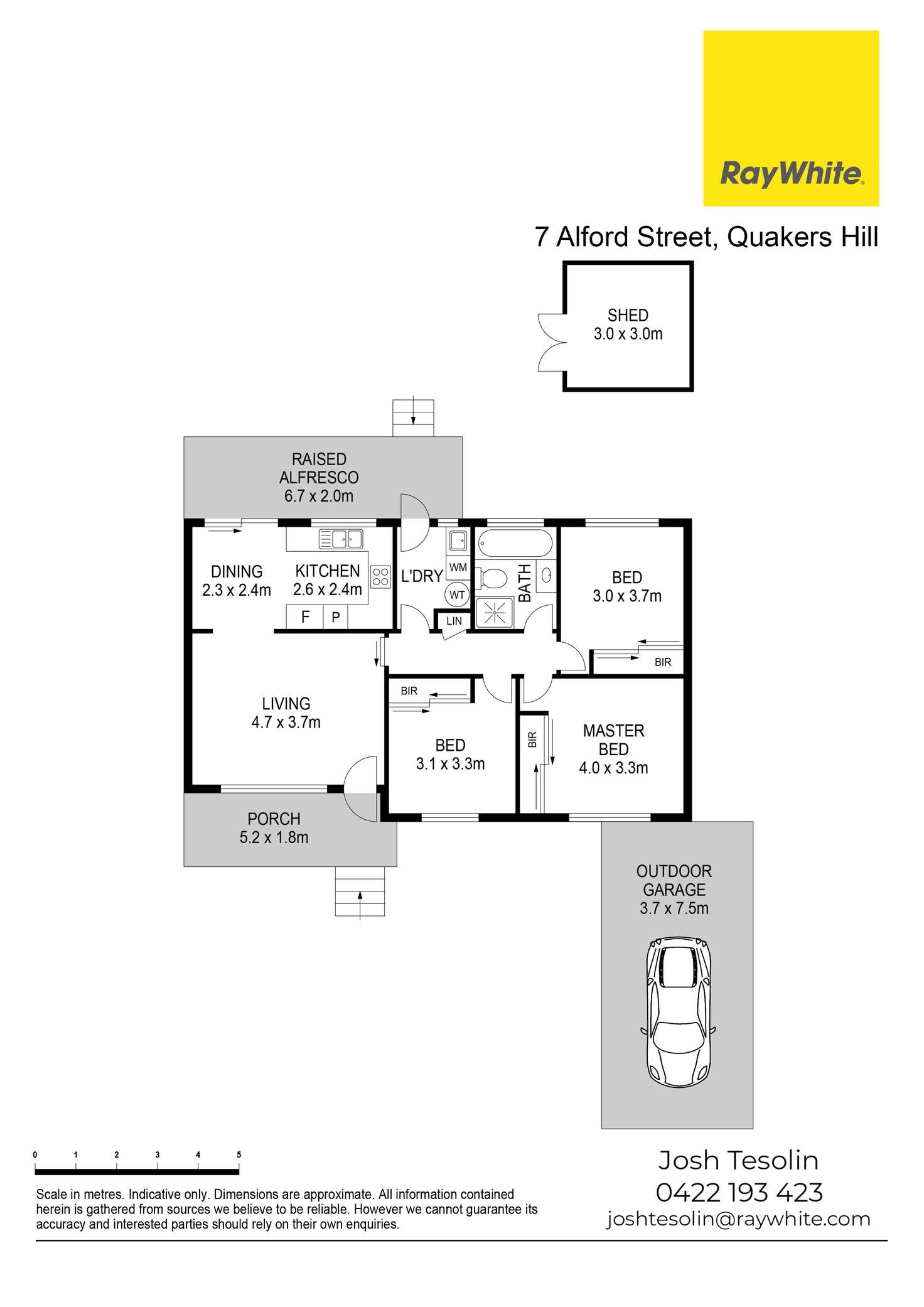 Floorplan of Homely house listing, 7 Alford Street, Quakers Hill NSW 2763