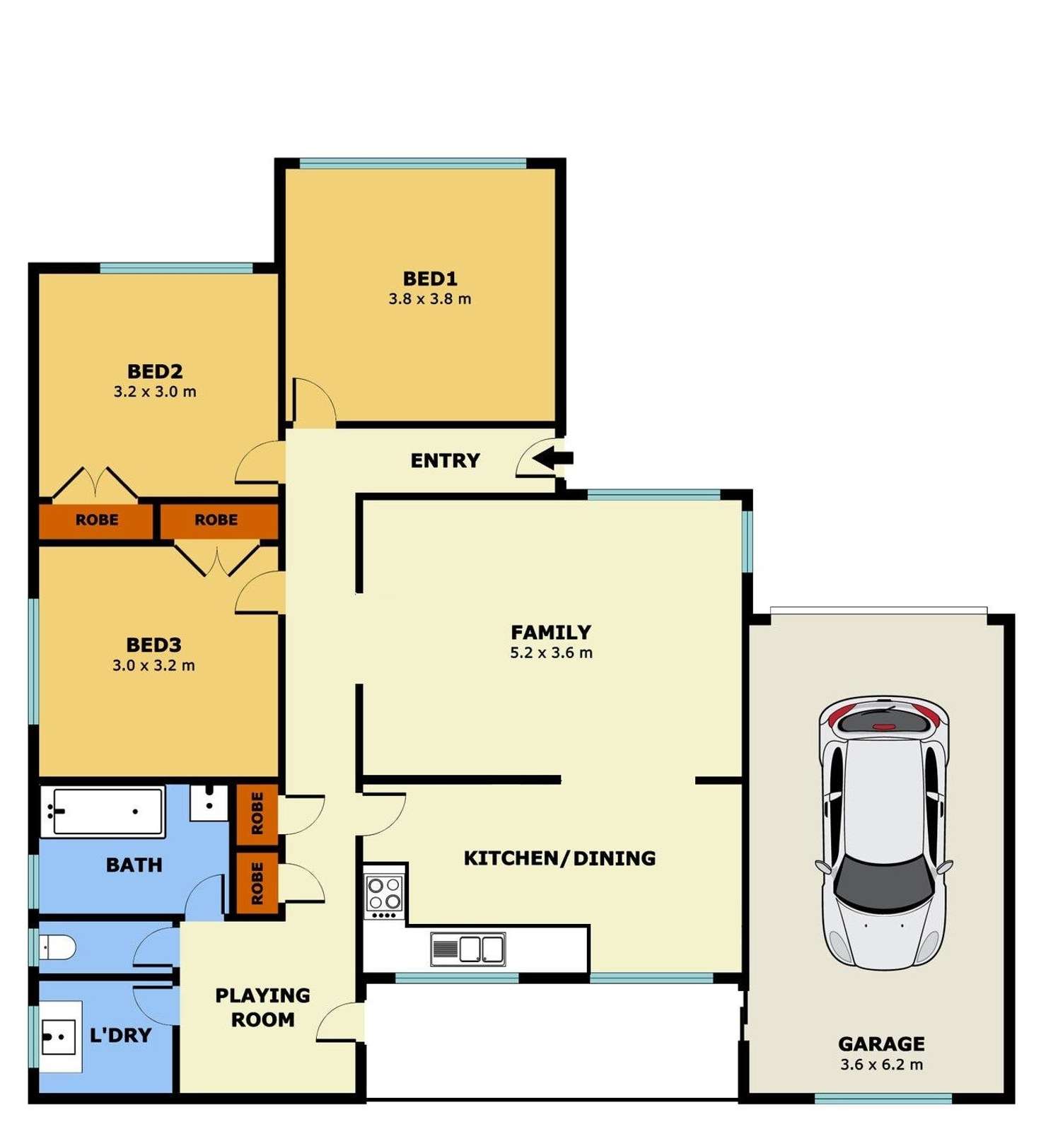 Floorplan of Homely house listing, 7 Matlock Street, Herne Hill VIC 3218
