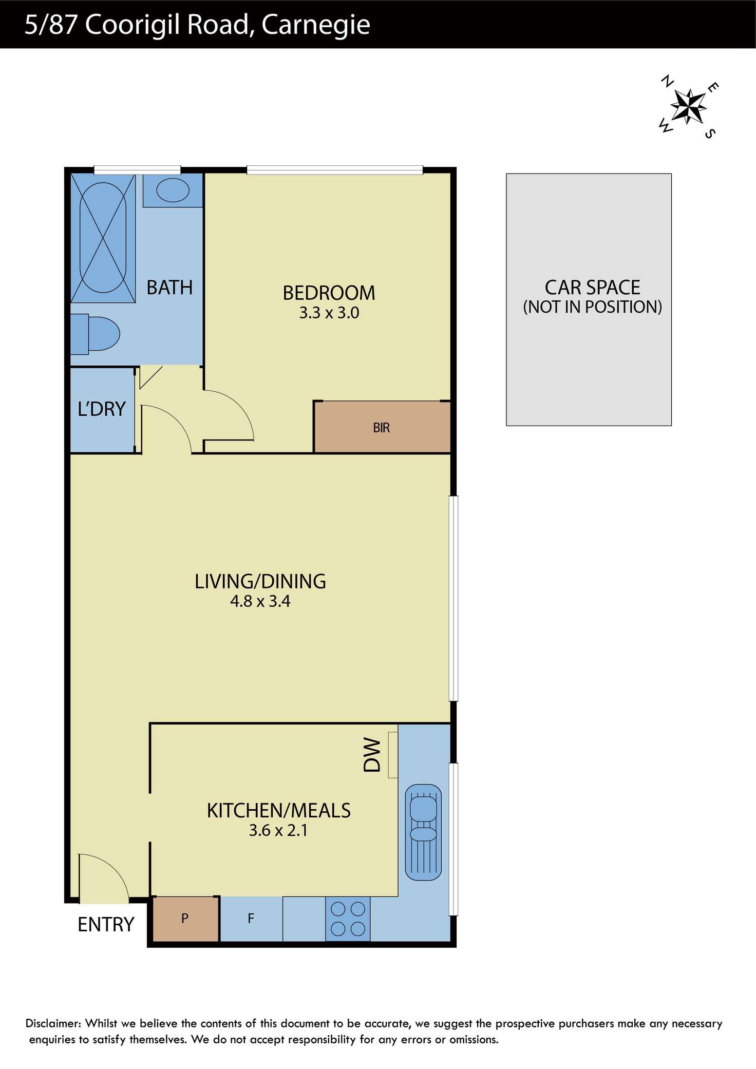 Floorplan of Homely apartment listing, 5/87 Coorigil Road, Carnegie VIC 3163