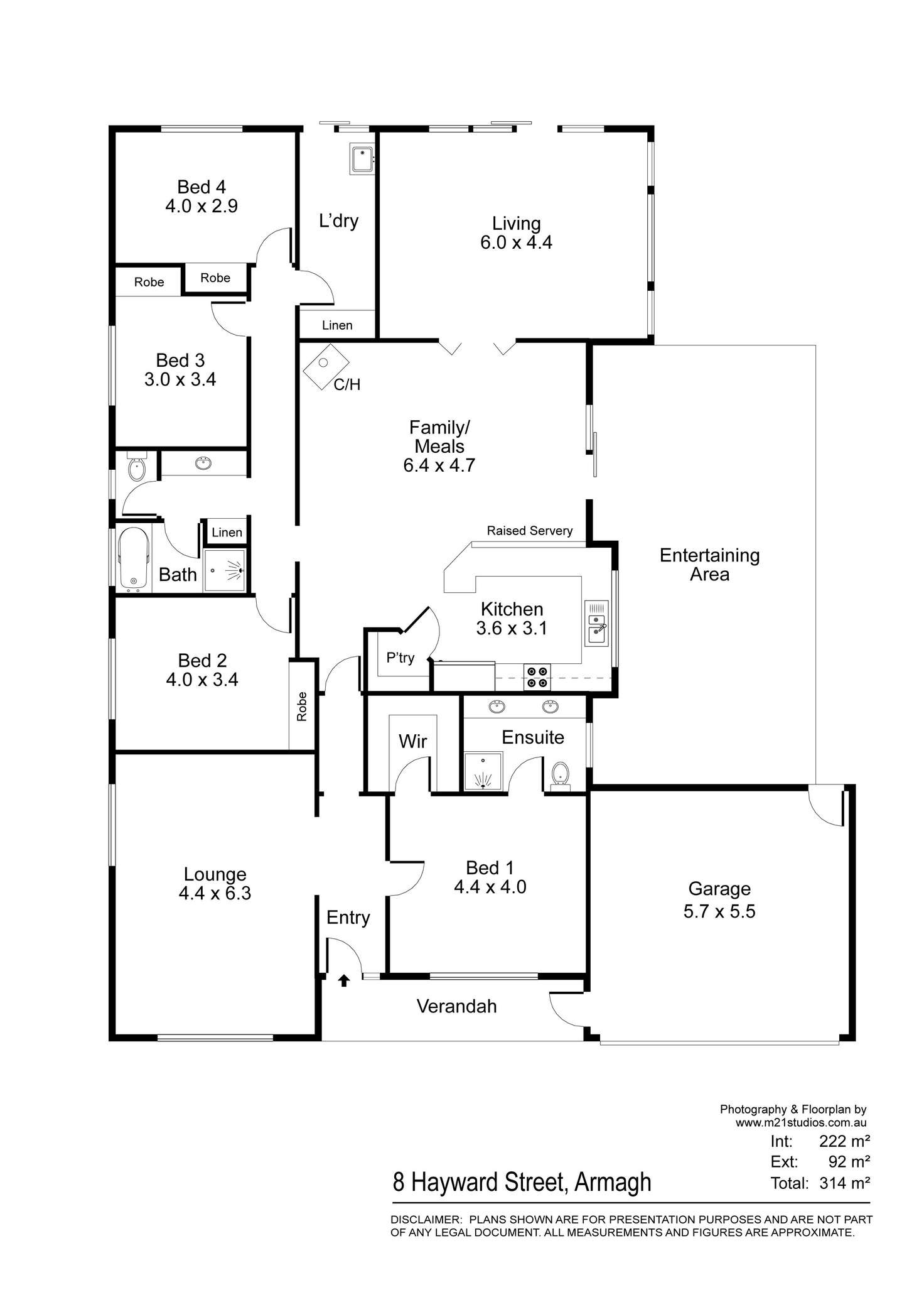 Floorplan of Homely house listing, 8 Hayward Street, Armagh SA 5453