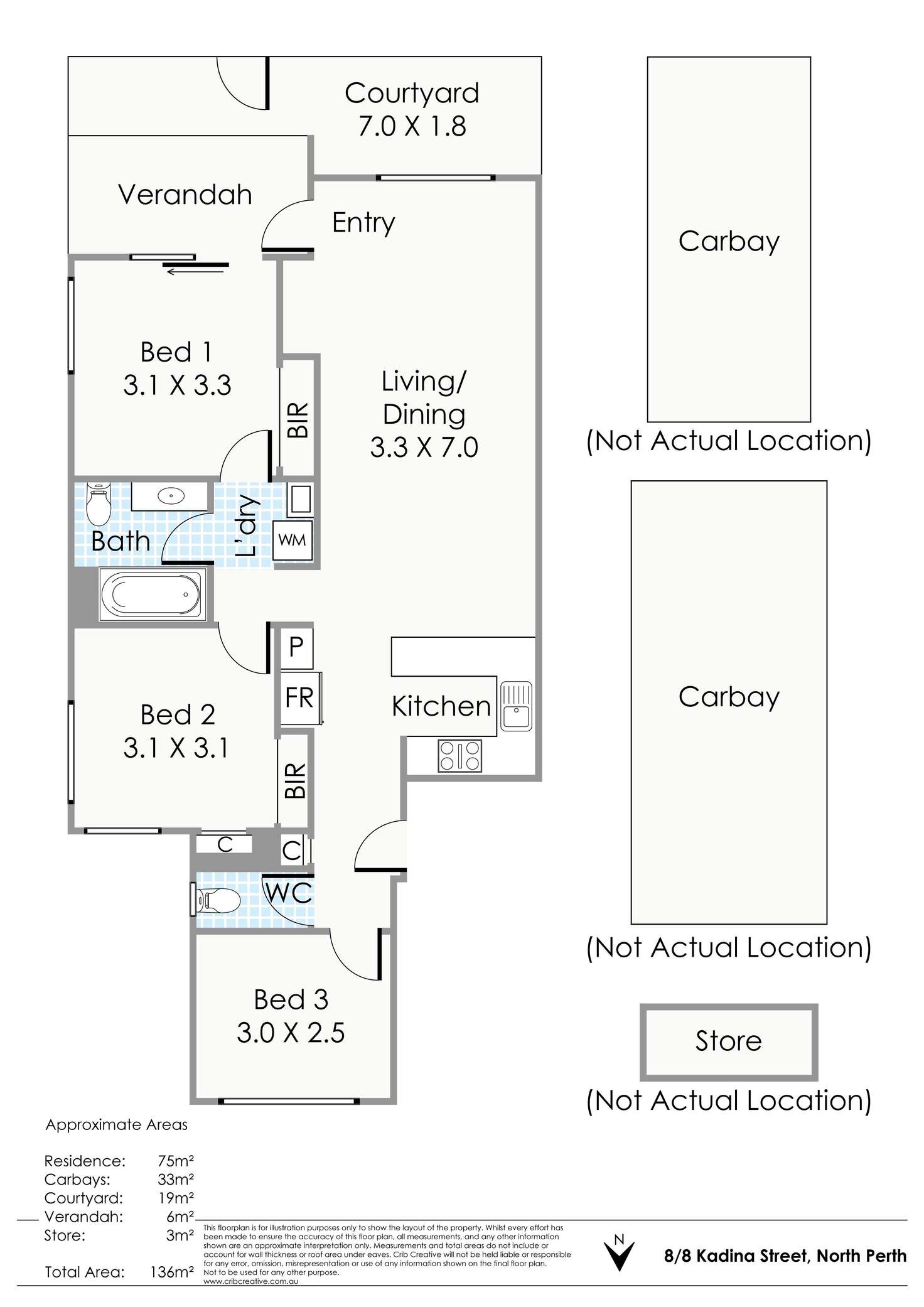 Floorplan of Homely house listing, 8/8 Kadina Street, North Perth WA 6006
