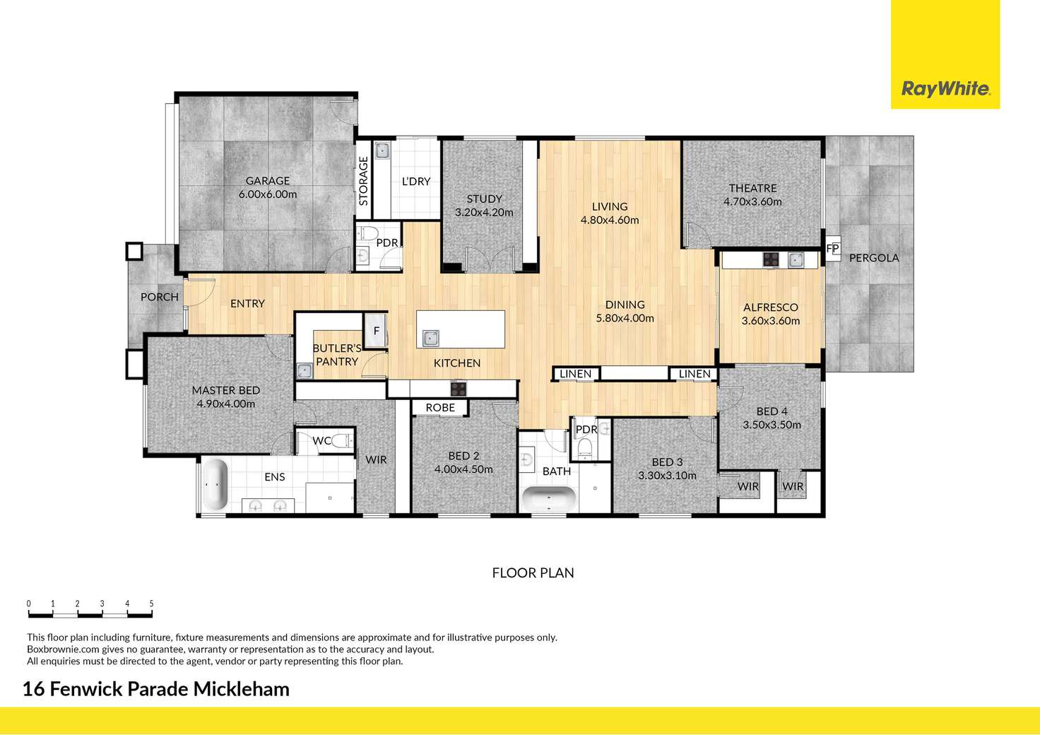 Floorplan of Homely house listing, 16 Fenwick Parade, Mickleham VIC 3064