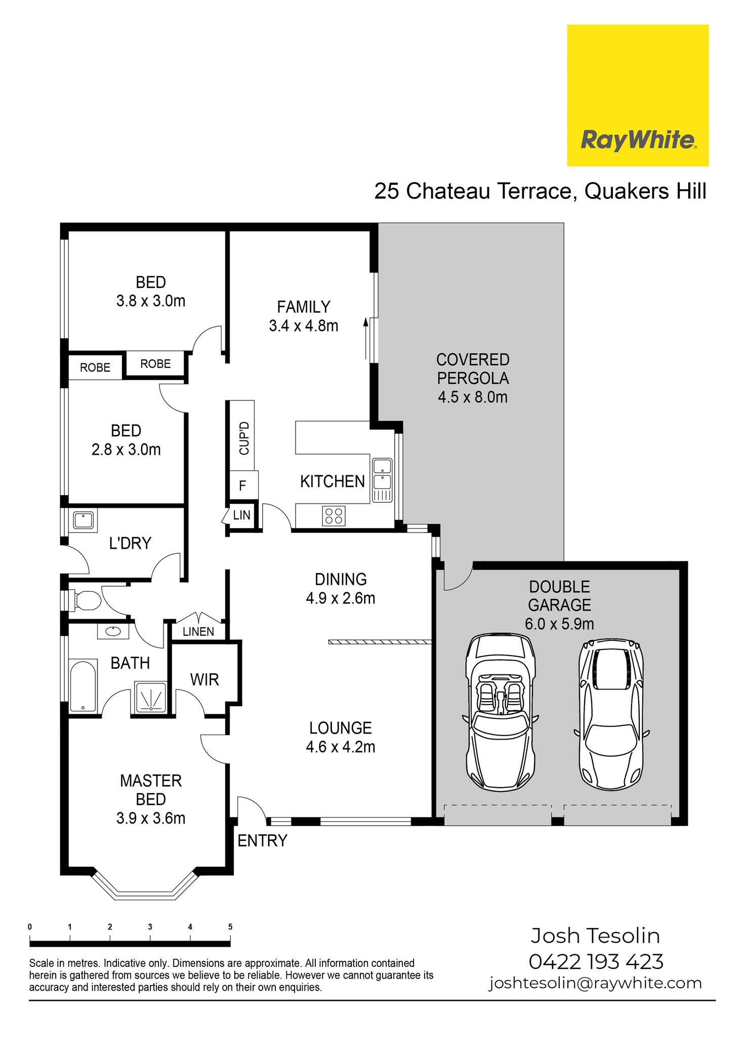 Floorplan of Homely house listing, 25 Chateau Terrace, Quakers Hill NSW 2763