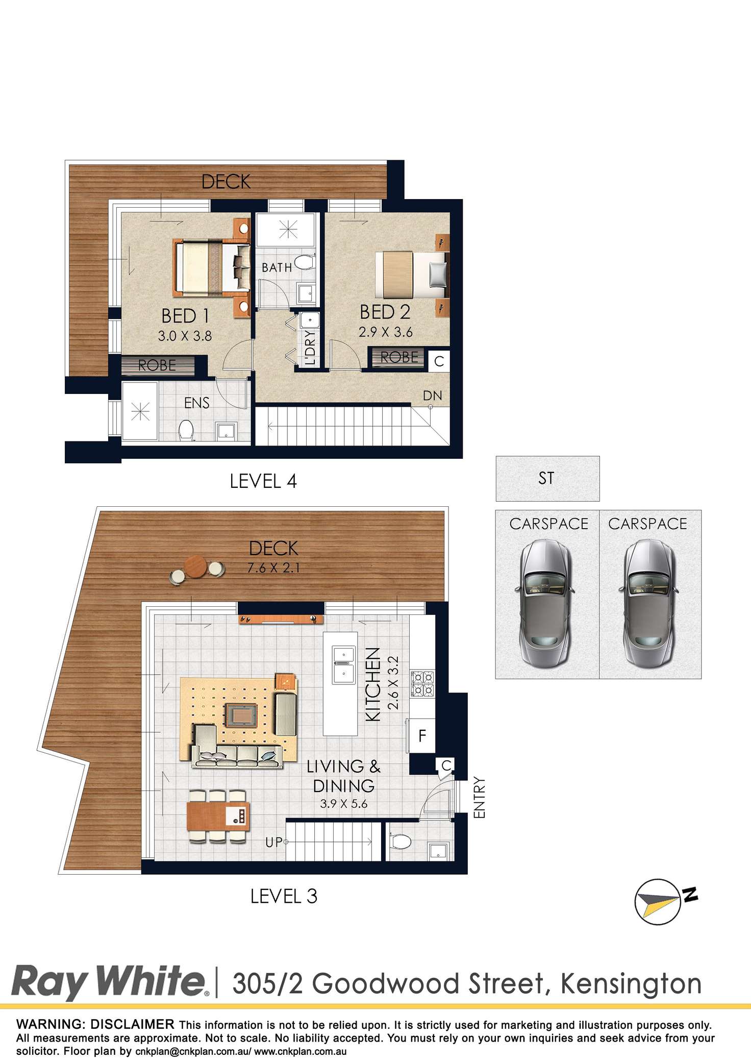 Floorplan of Homely apartment listing, 305/2-6 Goodwood Street, Kensington NSW 2033