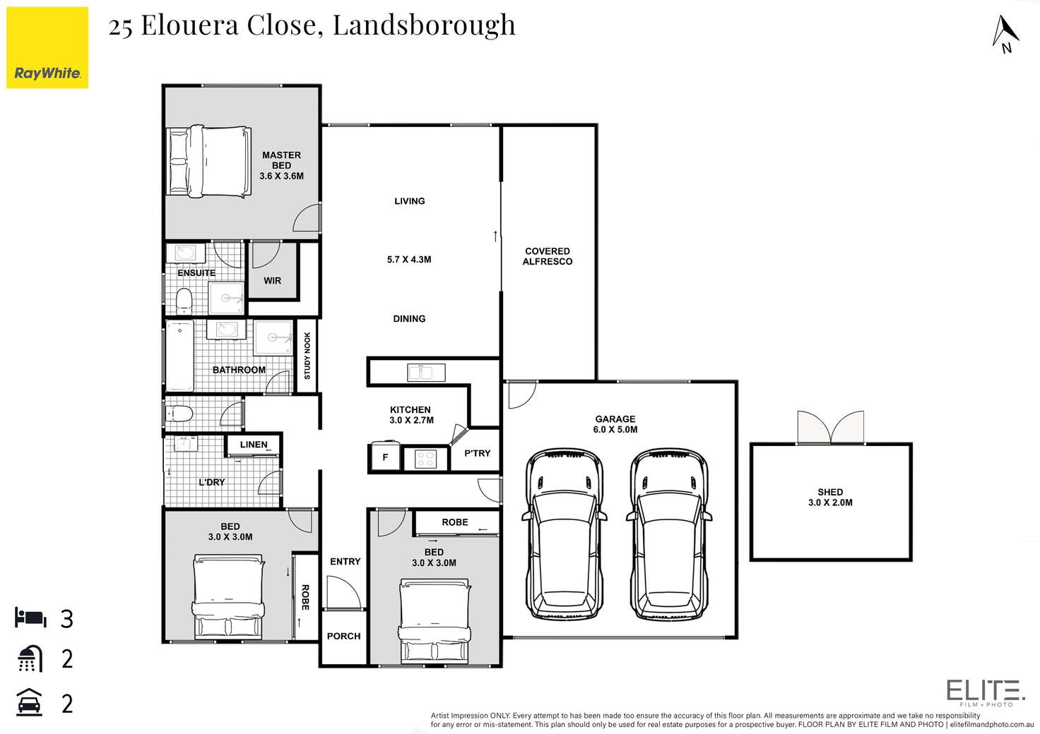 Floorplan of Homely house listing, 25 Elouera Close, Landsborough QLD 4550