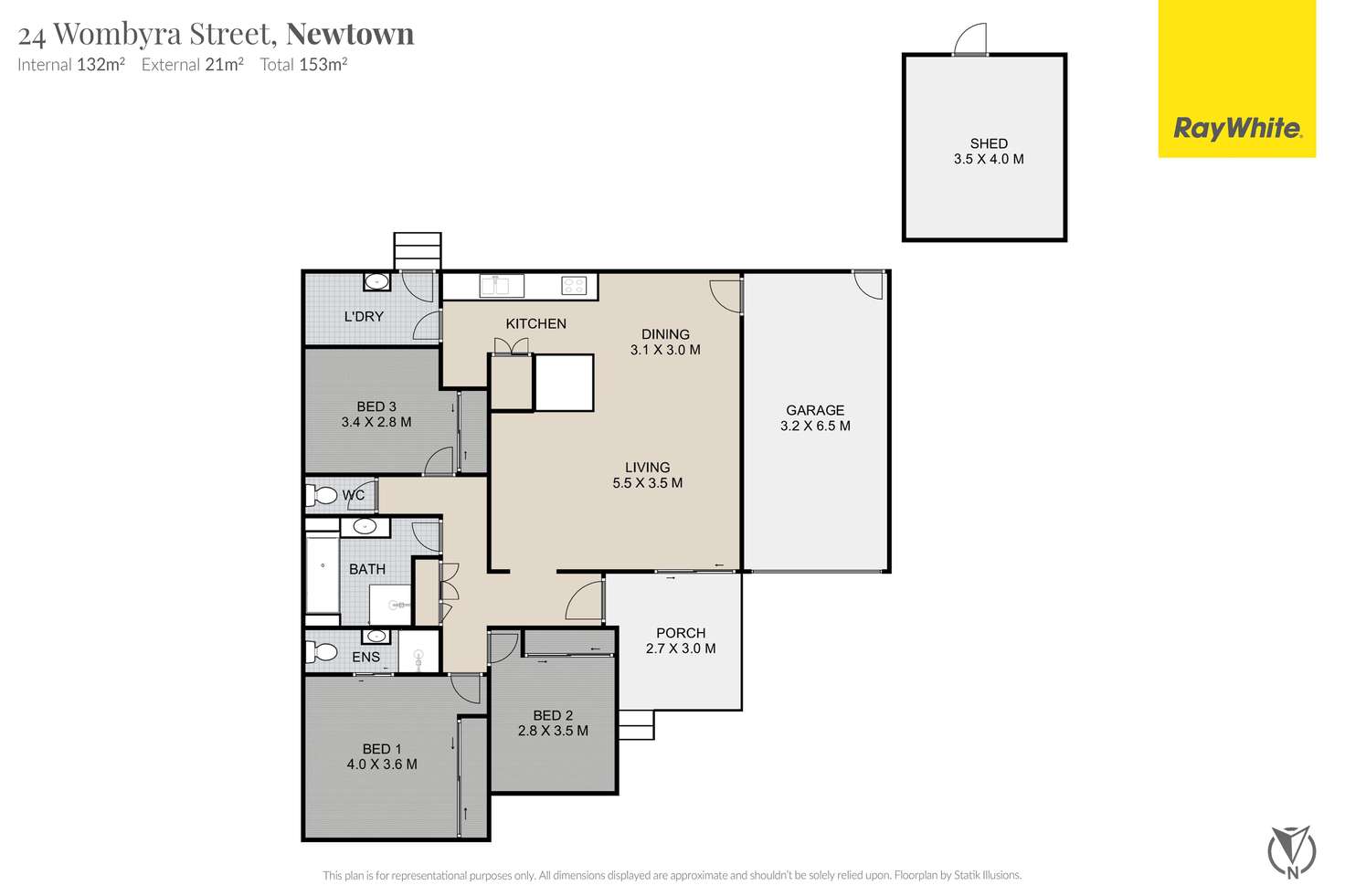 Floorplan of Homely house listing, 24 Wombyra Street, Newtown QLD 4350