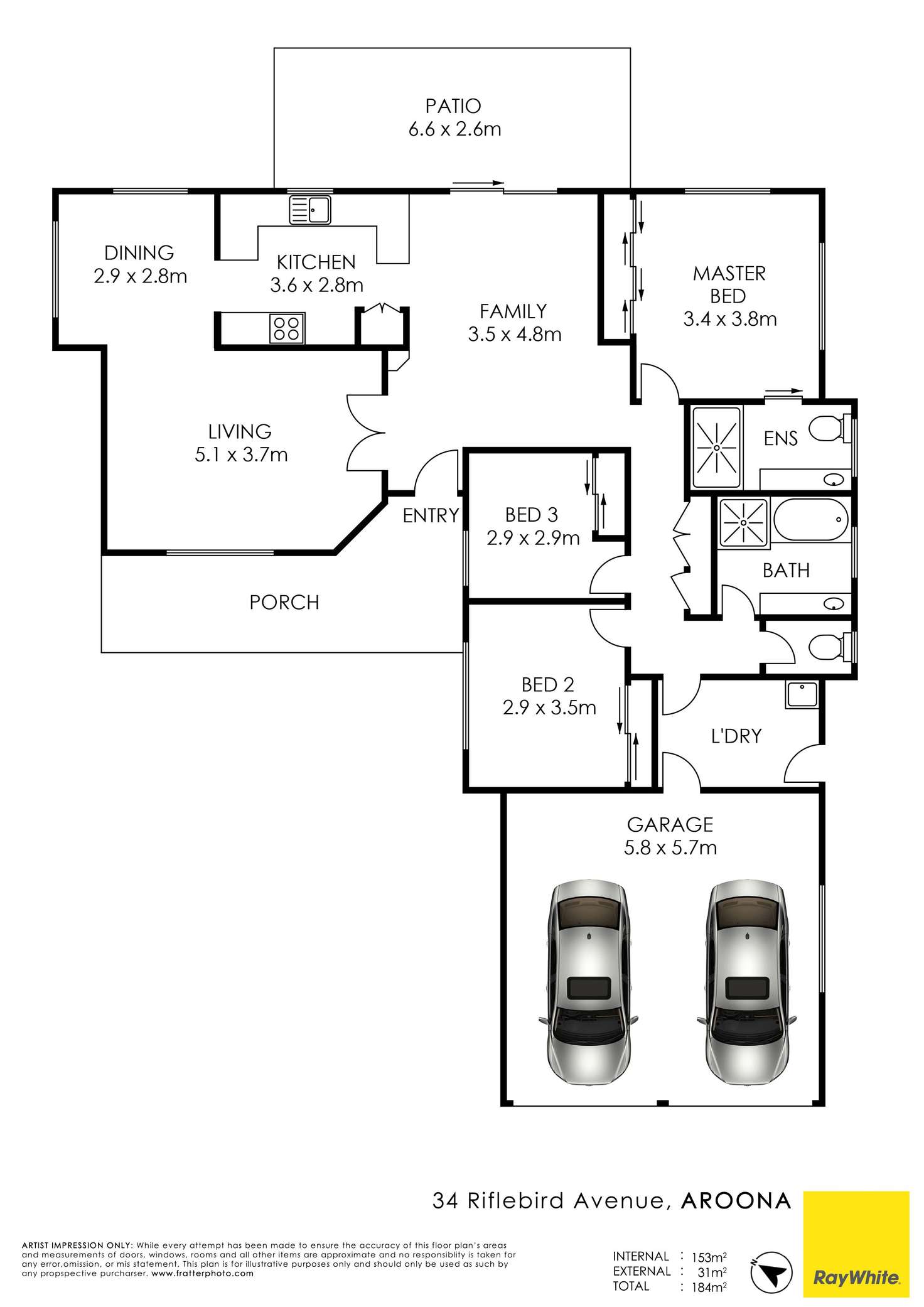 Floorplan of Homely house listing, 34 Riflebird Avenue, Aroona QLD 4551