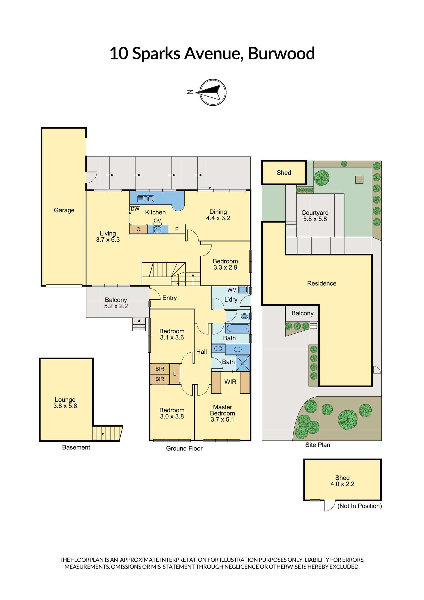 Floorplan of Homely house listing, 10 Sparks Avenue, Burwood VIC 3125