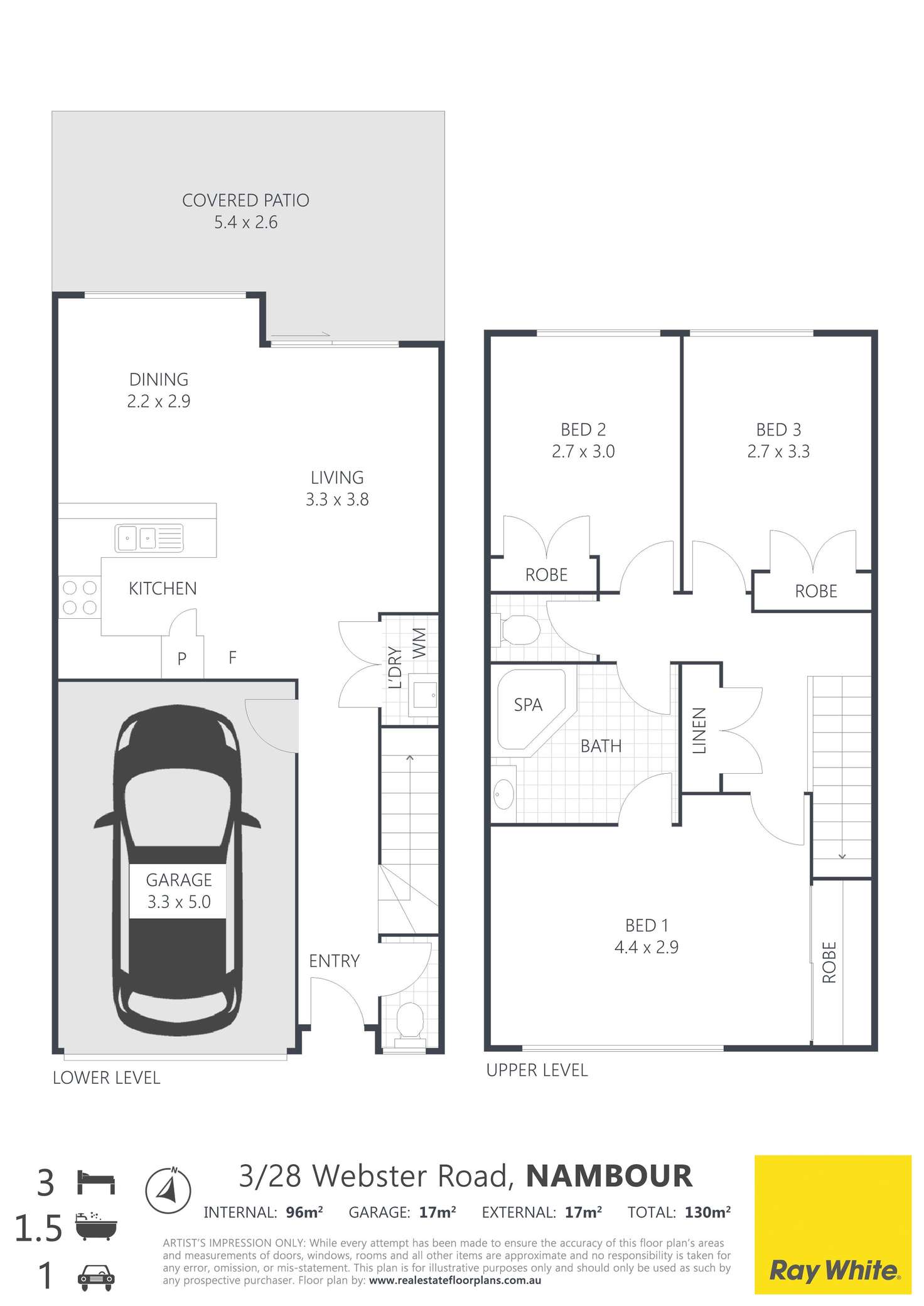 Floorplan of Homely townhouse listing, 3/28 Webster Road, Nambour QLD 4560