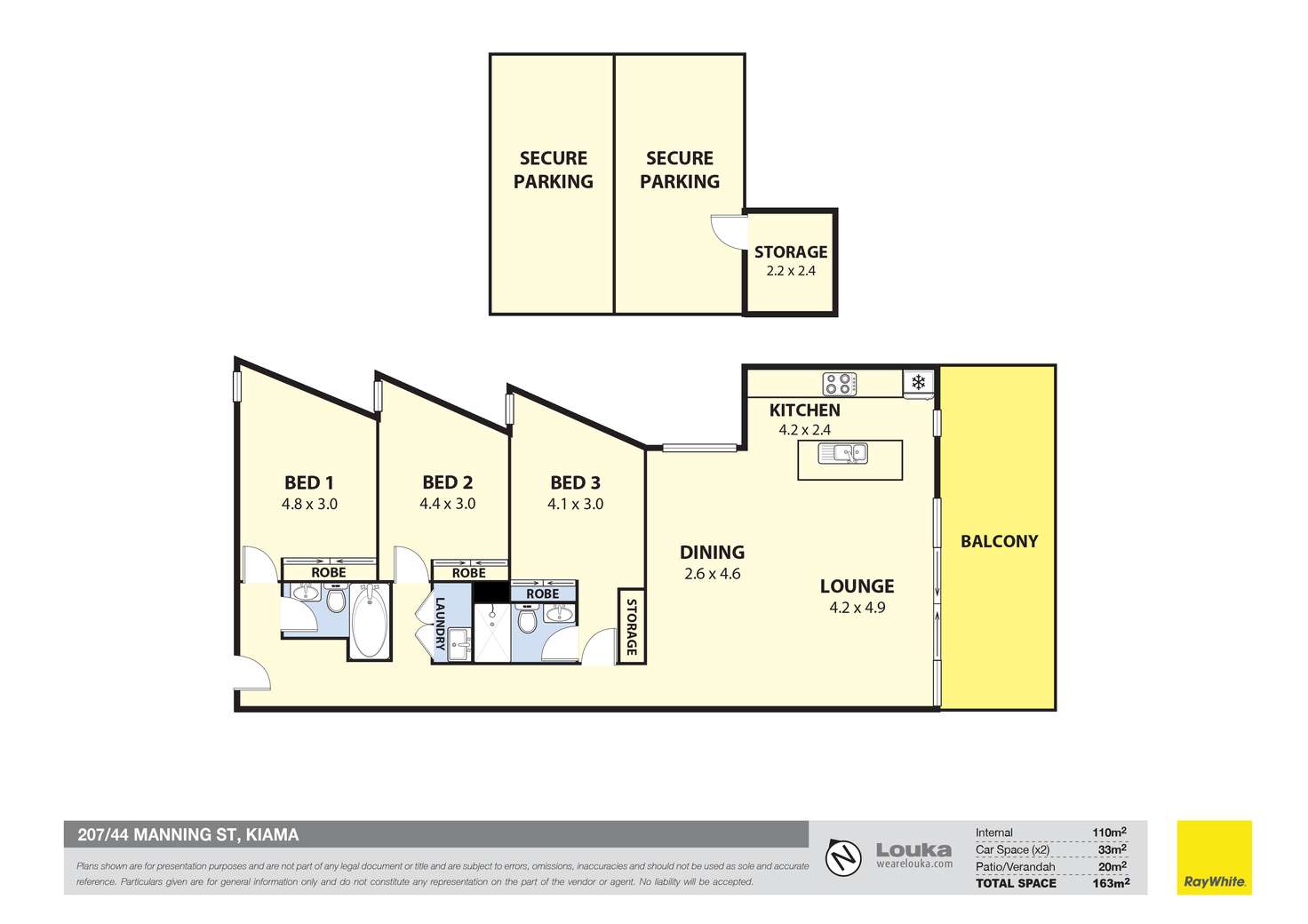 Floorplan of Homely apartment listing, 2.07/44 Manning Street, Kiama NSW 2533