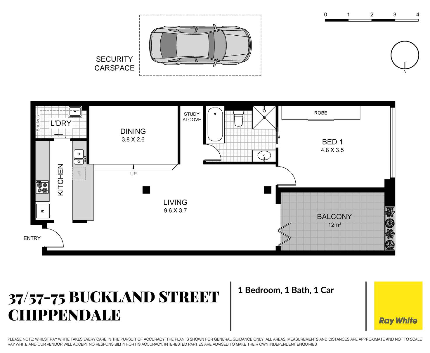 Floorplan of Homely apartment listing, 37/57-75 Buckland Street, Chippendale NSW 2008