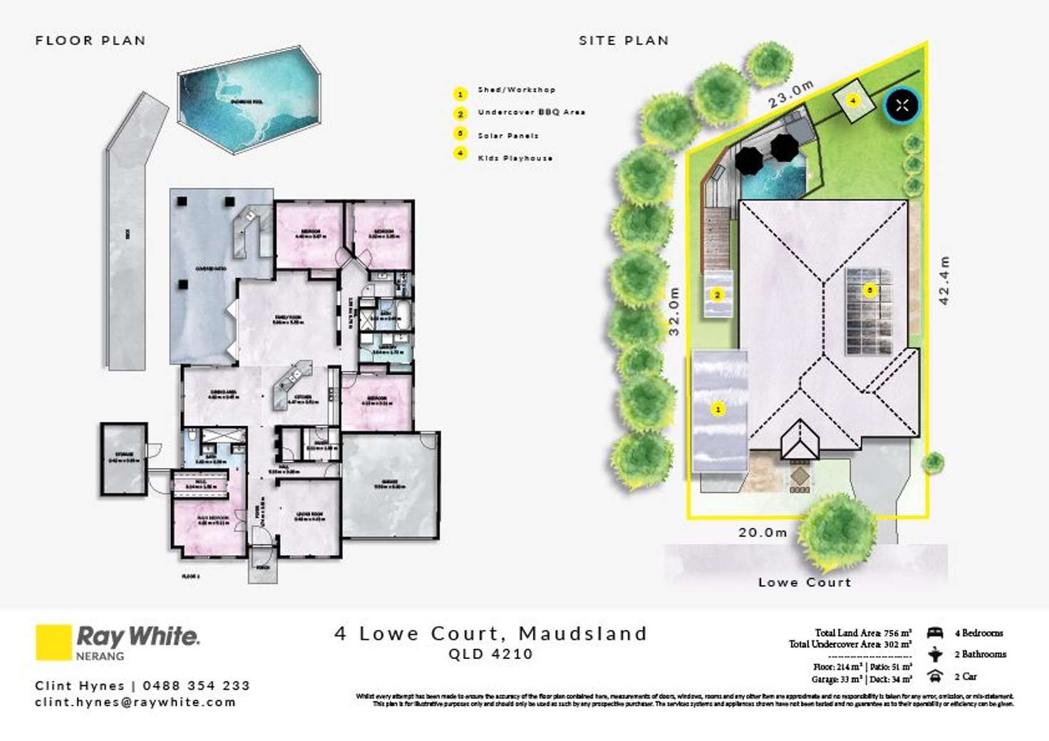 Floorplan of Homely house listing, 4 Lowe Court, Maudsland QLD 4210