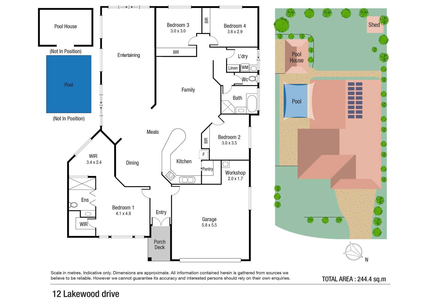 Floorplan of Homely house listing, 12 Lakewood Drive, Idalia QLD 4811