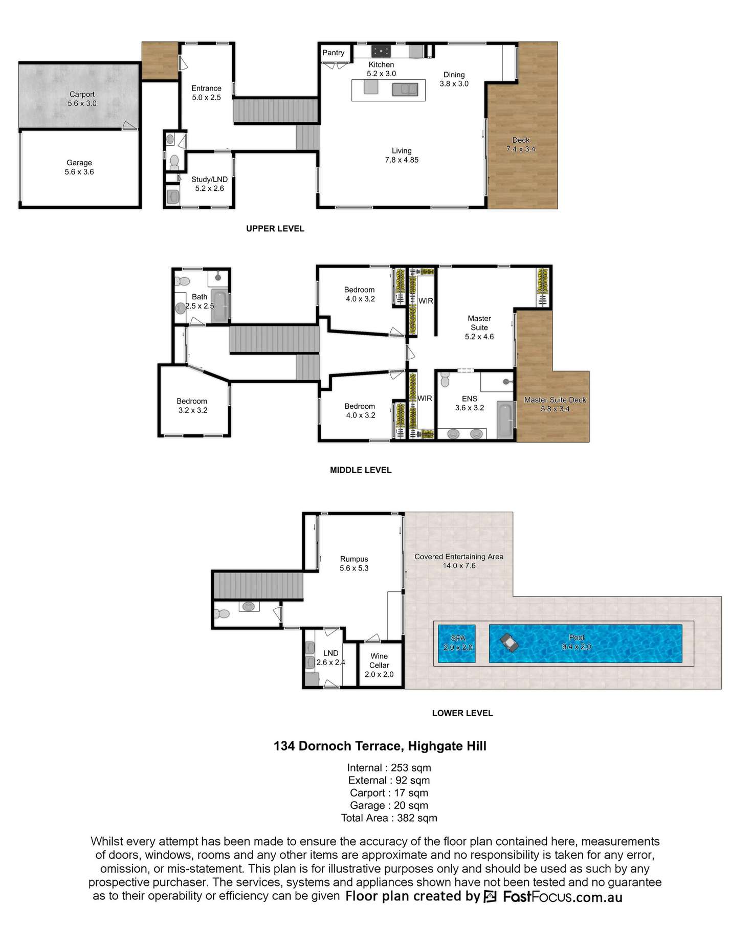 Floorplan of Homely house listing, 134 Dornoch Terrace, Highgate Hill QLD 4101