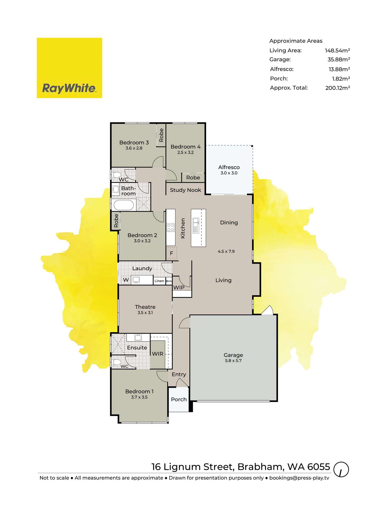 Floorplan of Homely house listing, 16 Lignum Street, Brabham WA 6055