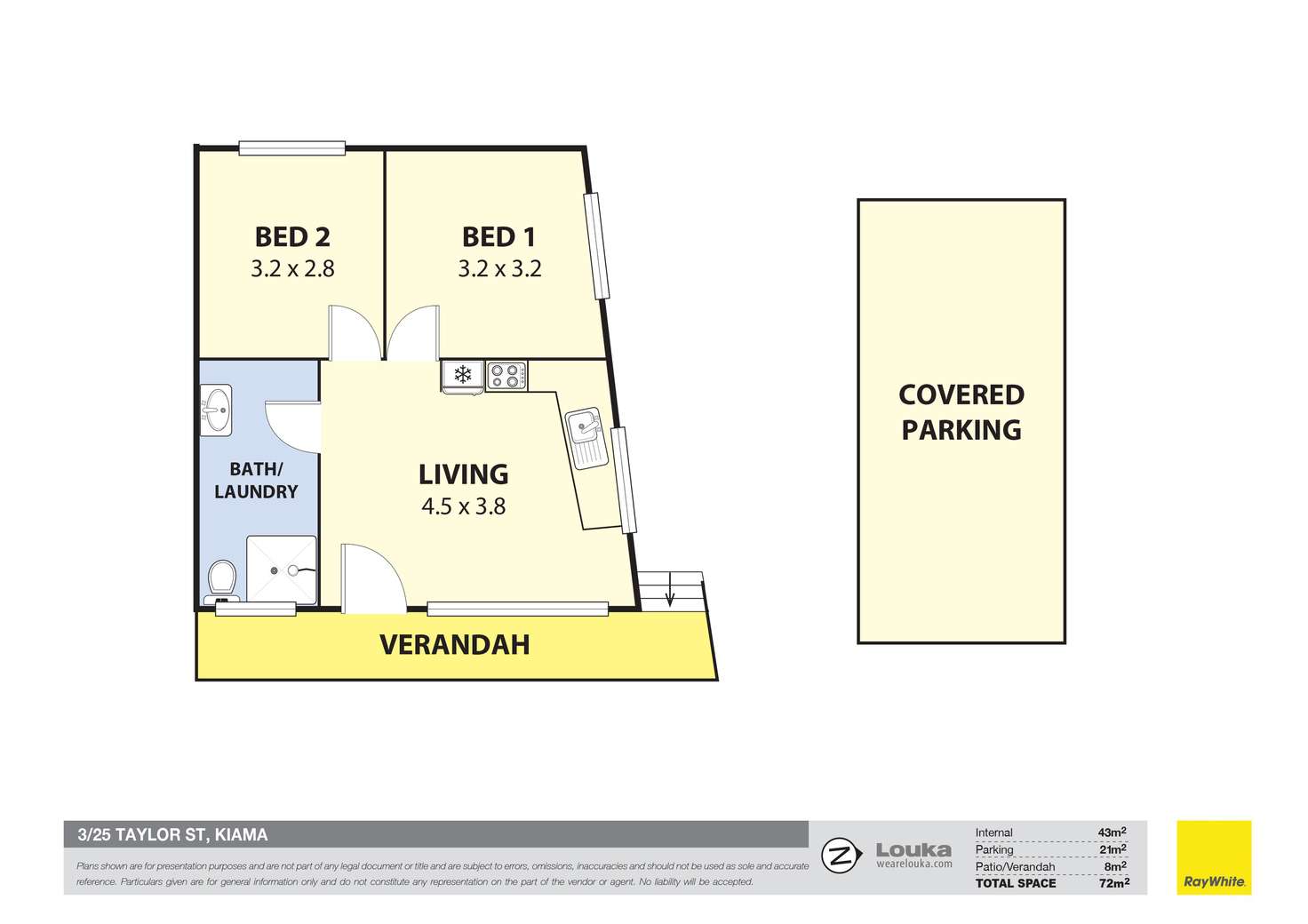 Floorplan of Homely unit listing, 3/25 Taylor Street, Kiama NSW 2533