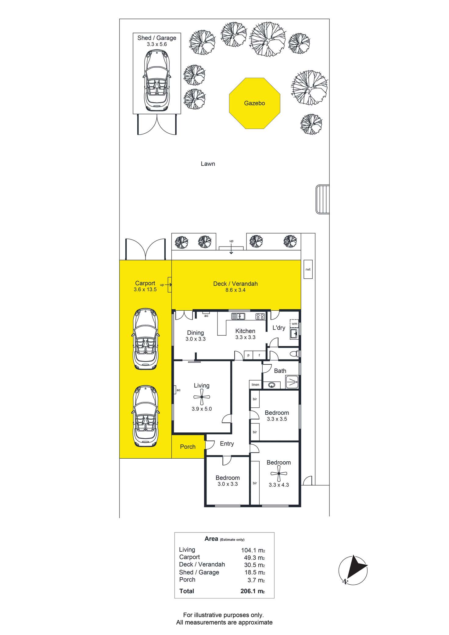 Floorplan of Homely house listing, 43 Ayers Avenue, Daw Park SA 5041
