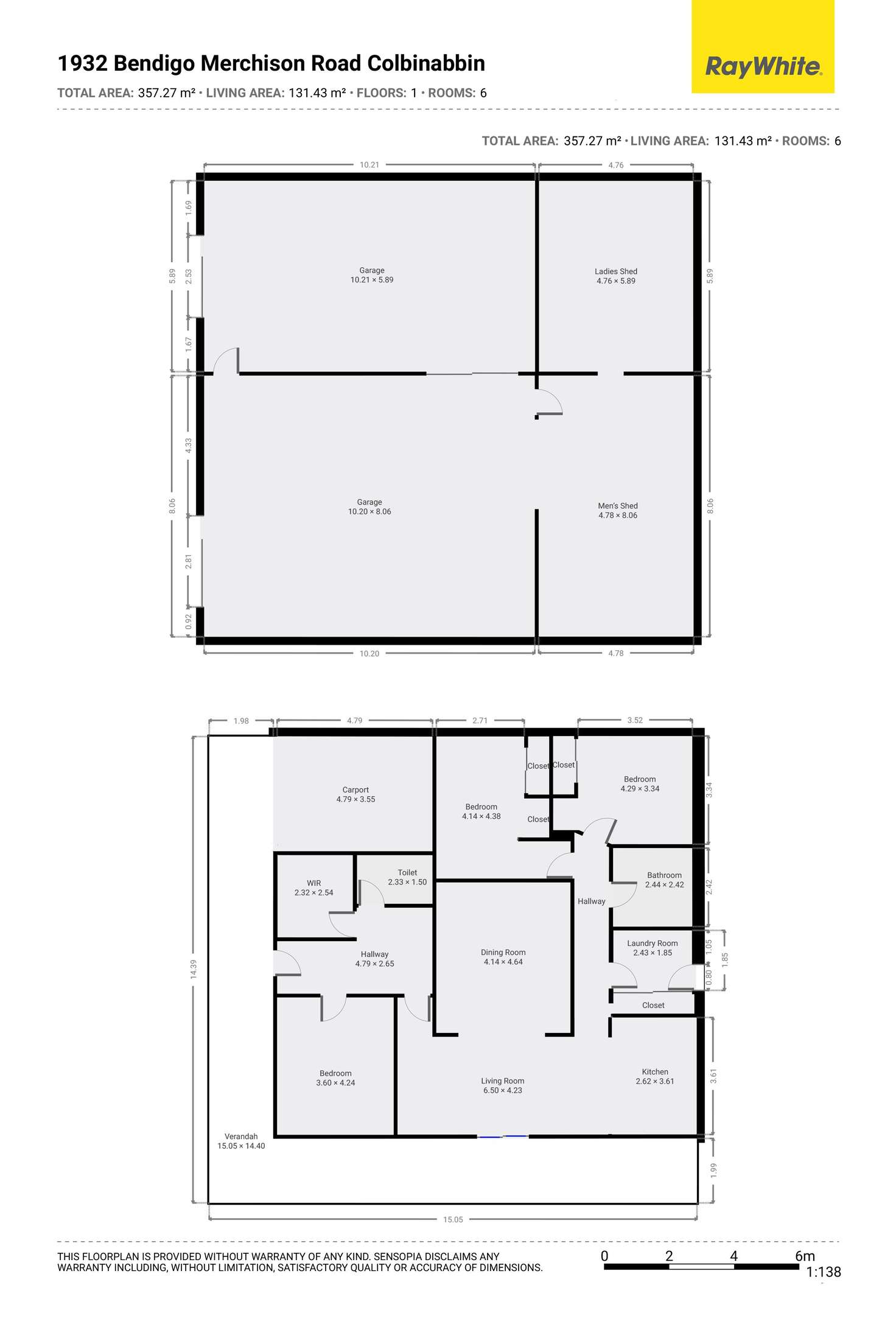 Floorplan of Homely house listing, 1932 Bendigo-Murchison Road, Colbinabbin VIC 3559