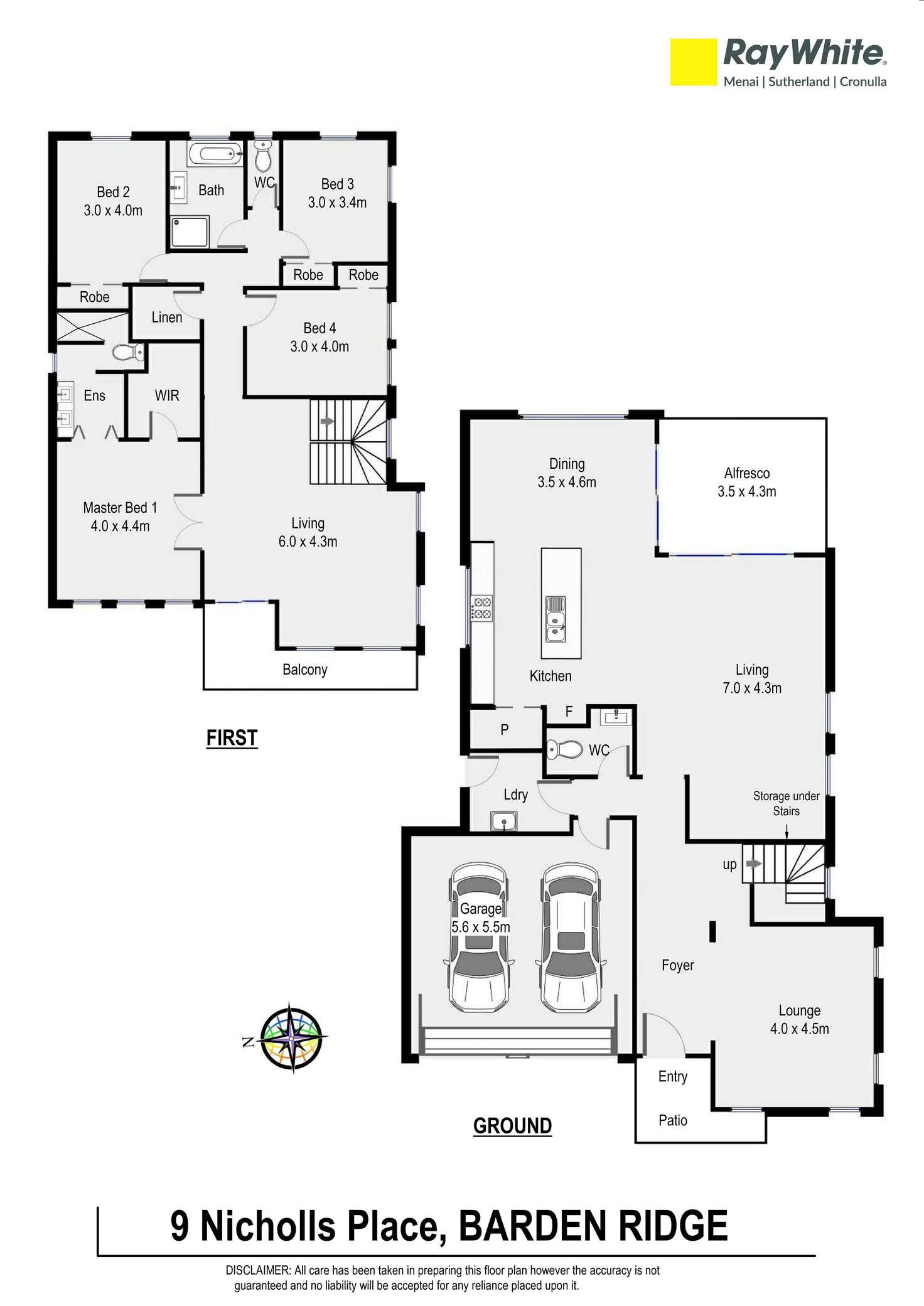 Floorplan of Homely house listing, 9 Nicholls Place, Barden Ridge NSW 2234