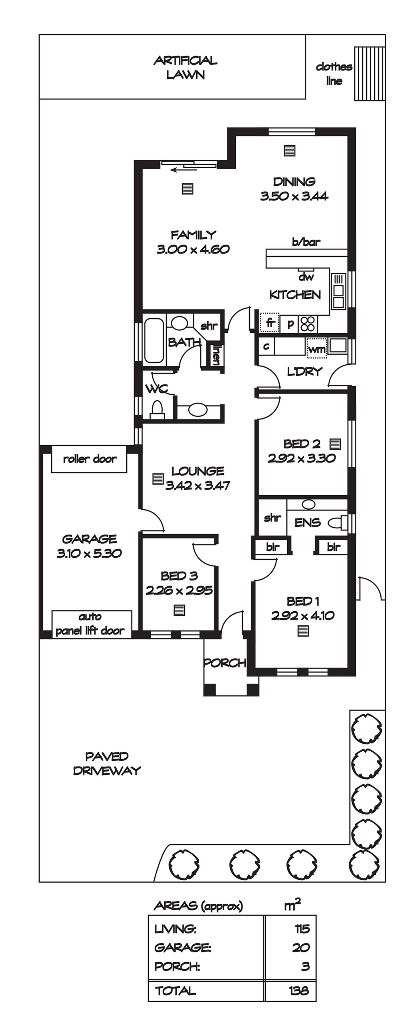 Floorplan of Homely house listing, 142 Fosters Road, Hillcrest SA 5086