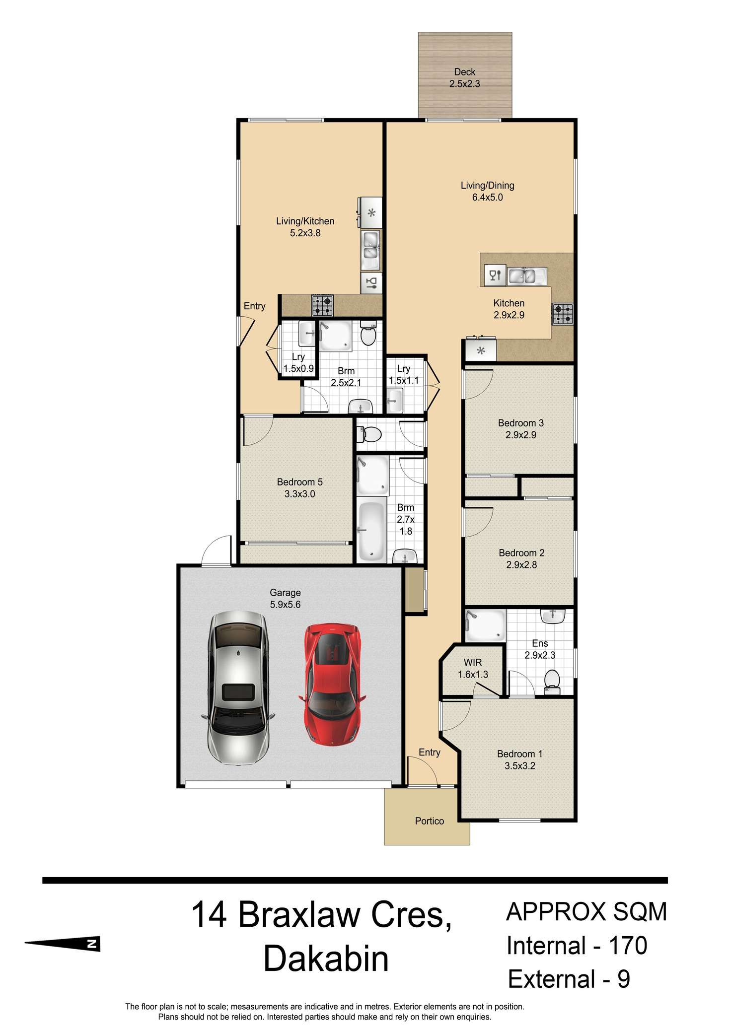 Floorplan of Homely house listing, 1&2/14 Braxlaw Crescent, Dakabin QLD 4503