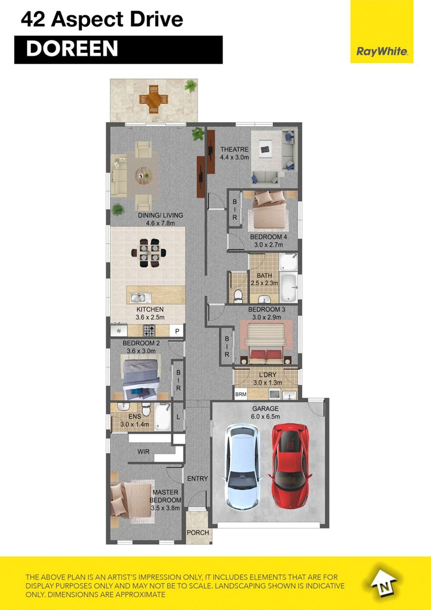 Floorplan of Homely house listing, 42 Aspect Drive, Doreen VIC 3754