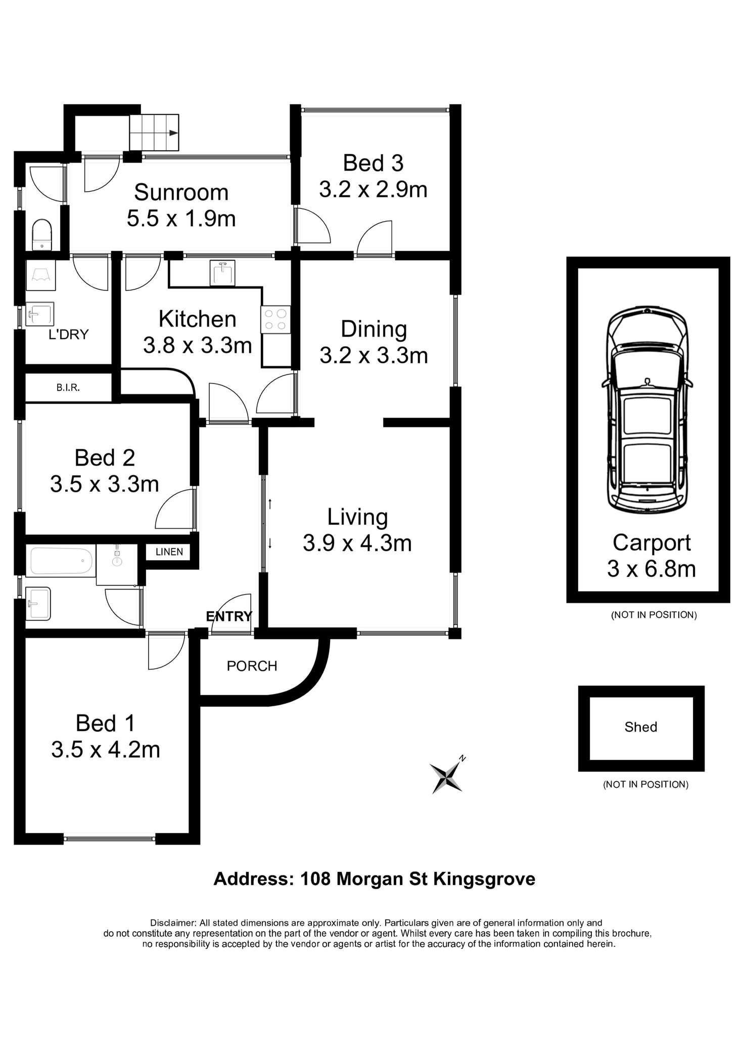 Floorplan of Homely house listing, 108 Morgan Street, Kingsgrove NSW 2208