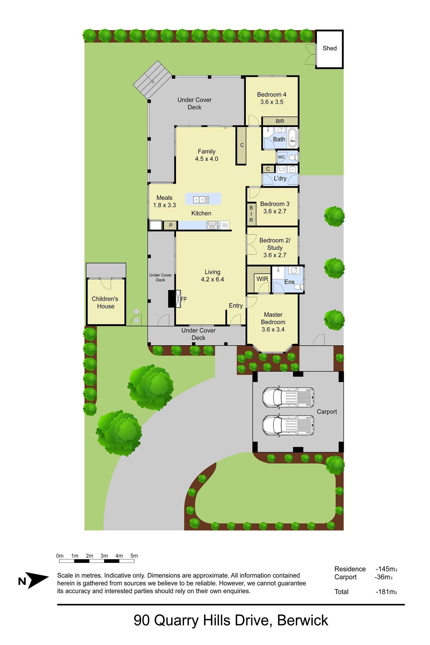 Floorplan of Homely house listing, 90 Quarry Hills Drive, Berwick VIC 3806