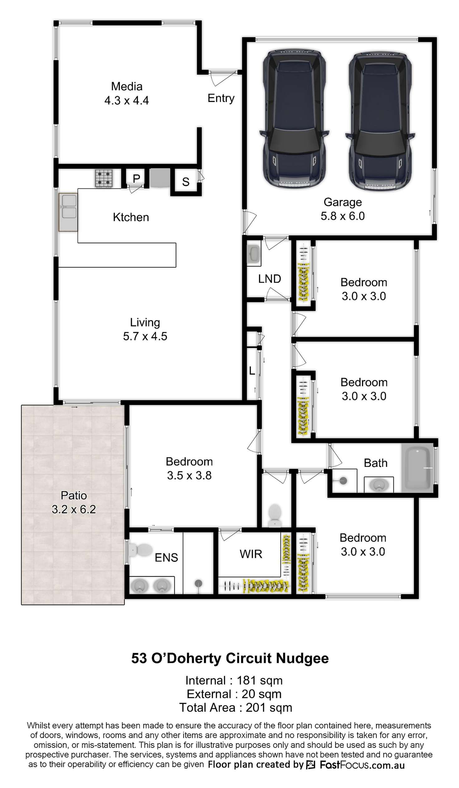 Floorplan of Homely house listing, 53 O'Doherty Circuit, Nudgee QLD 4014
