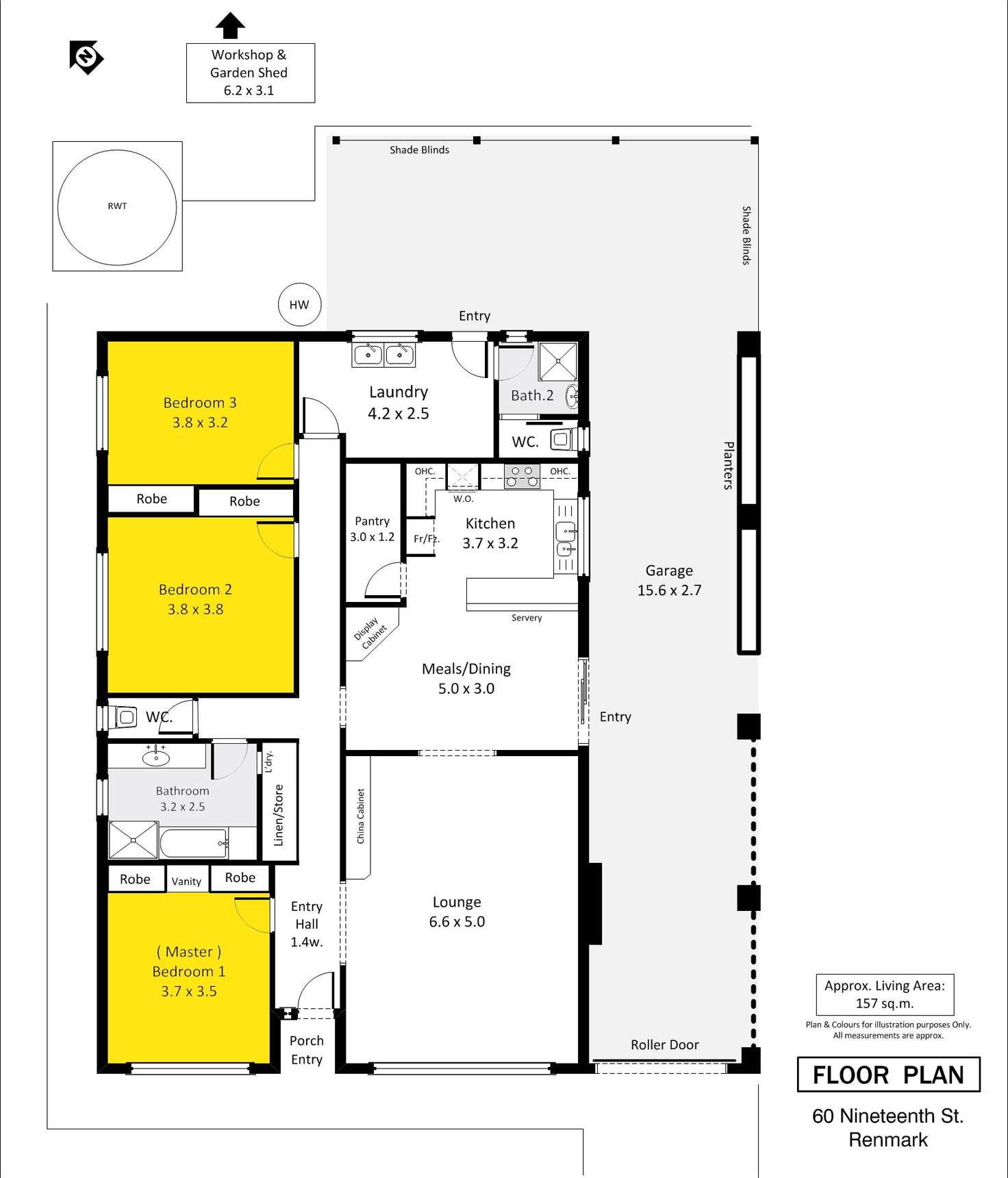 Floorplan of Homely house listing, 60 Nineteenth Street, Renmark SA 5341