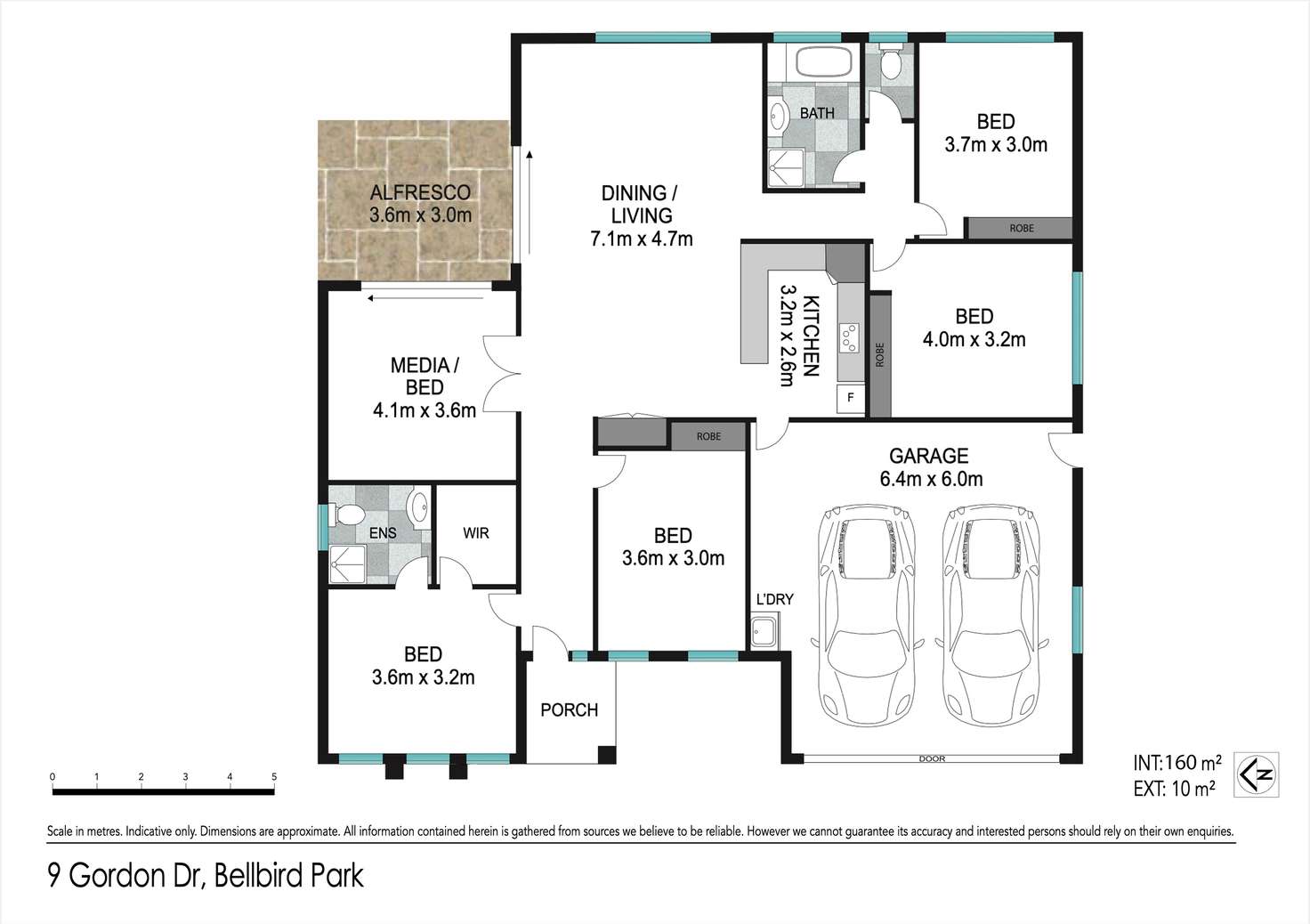 Floorplan of Homely house listing, 9 Gordon Drive, Bellbird Park QLD 4300