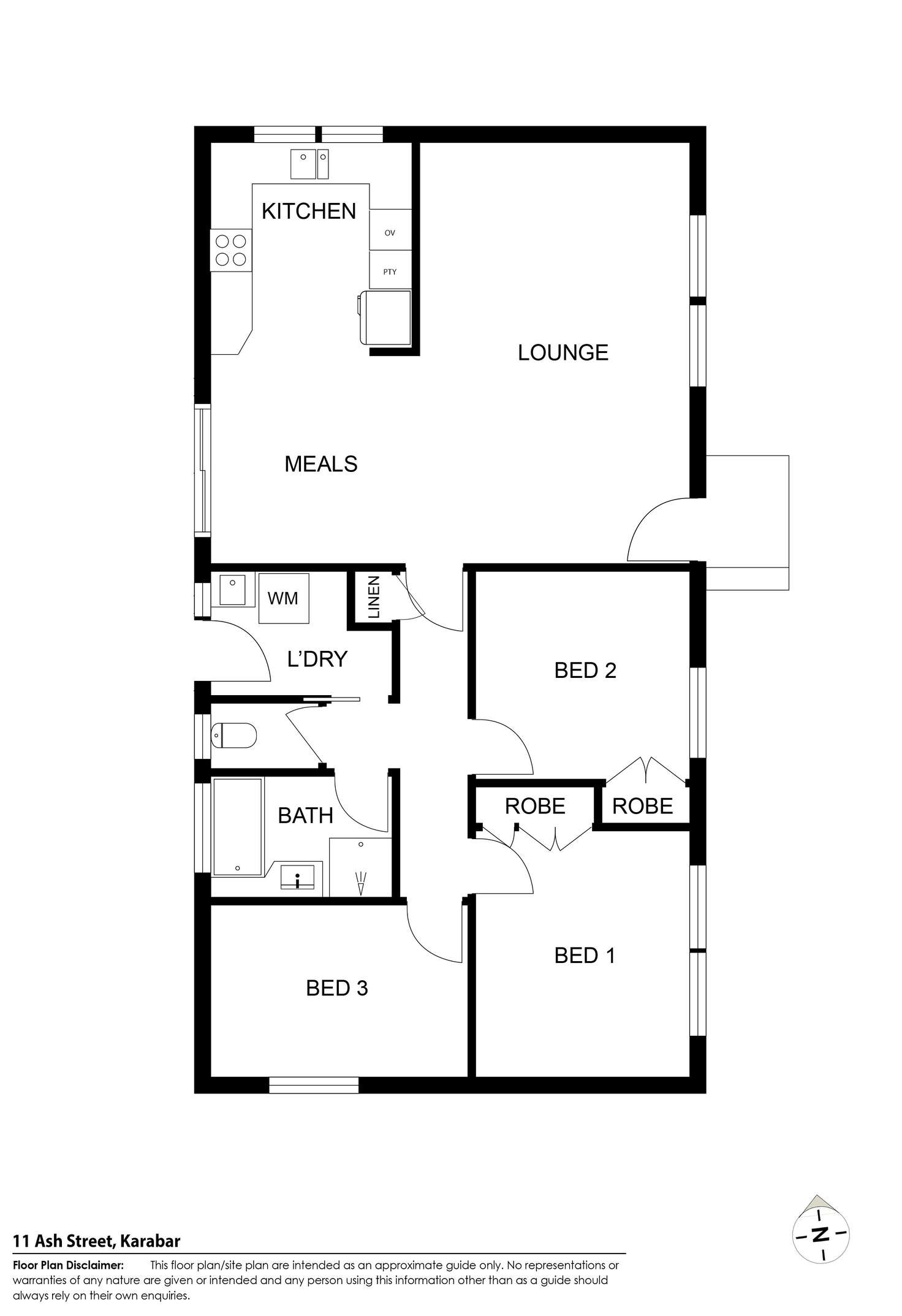 Floorplan of Homely house listing, 11 Ash Street, Karabar NSW 2620