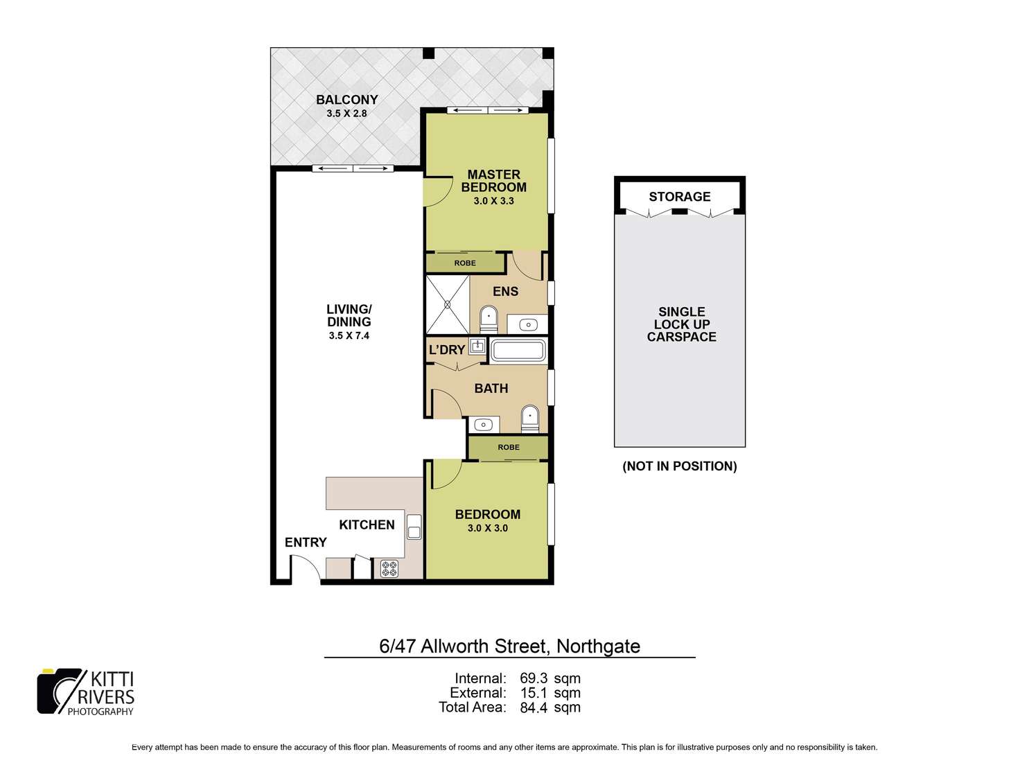 Floorplan of Homely unit listing, 6/47 Allworth Street, Northgate QLD 4013
