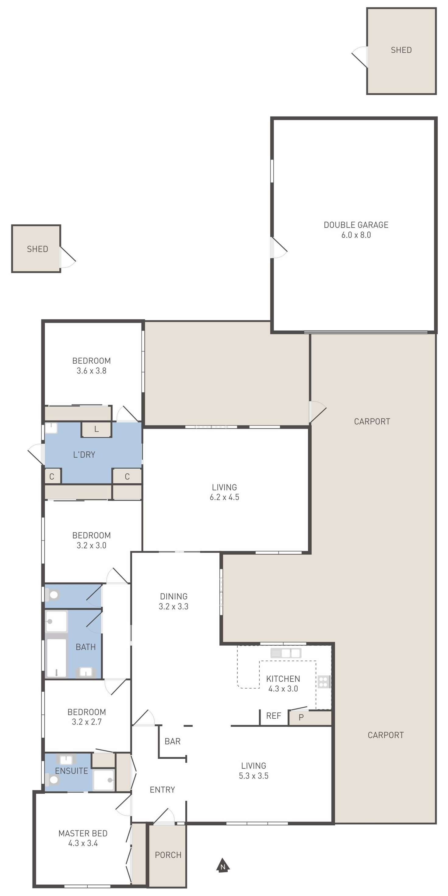 Floorplan of Homely house listing, 80 Judkins Avenue, Hoppers Crossing VIC 3029