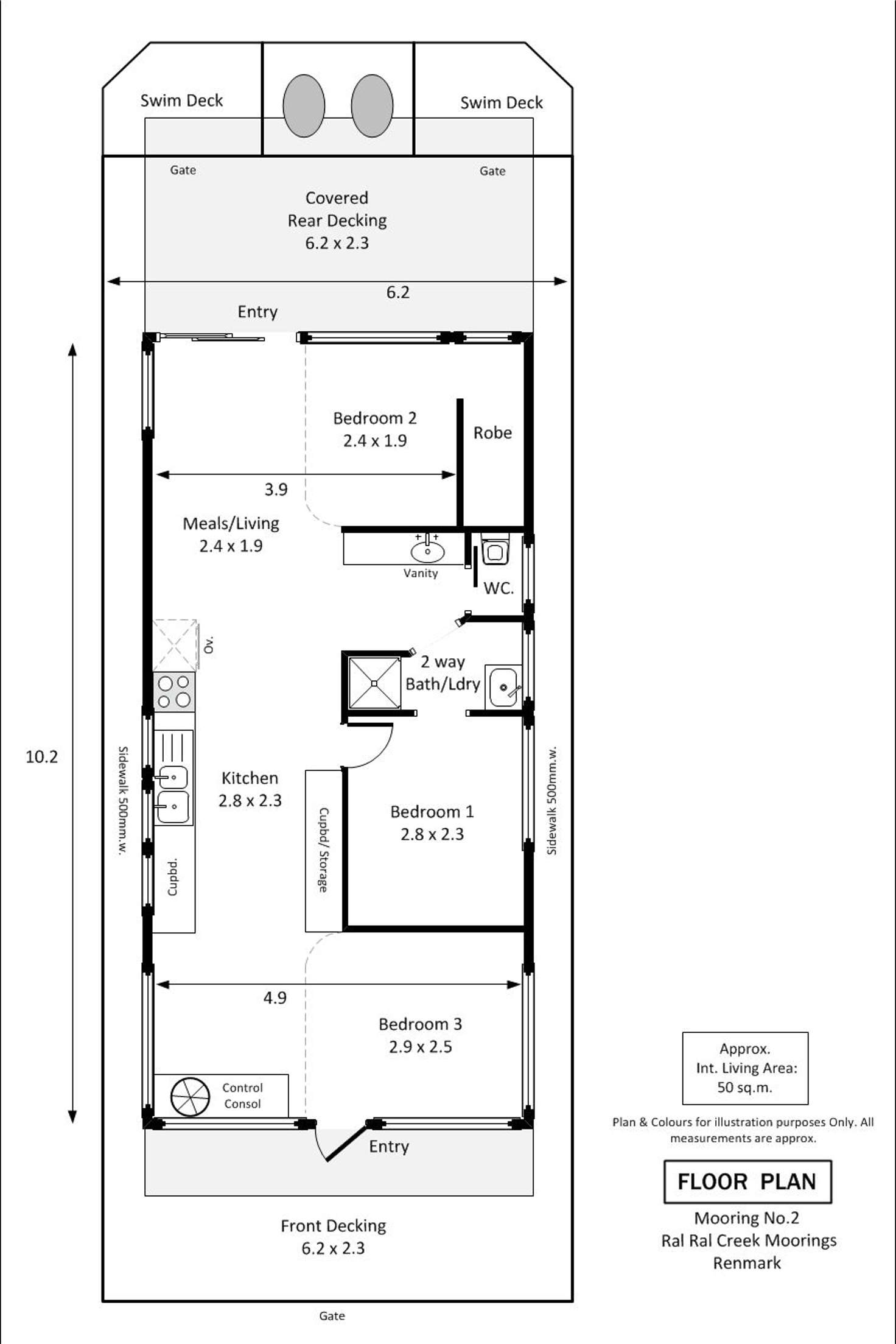 Floorplan of Homely other listing, 2 Ral Ral Creek Mooring (Via Ponde Road), Renmark SA 5341
