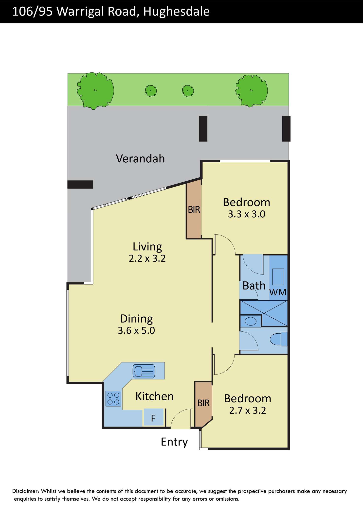 Floorplan of Homely apartment listing, 106/95 Warrigal Road, Hughesdale VIC 3166