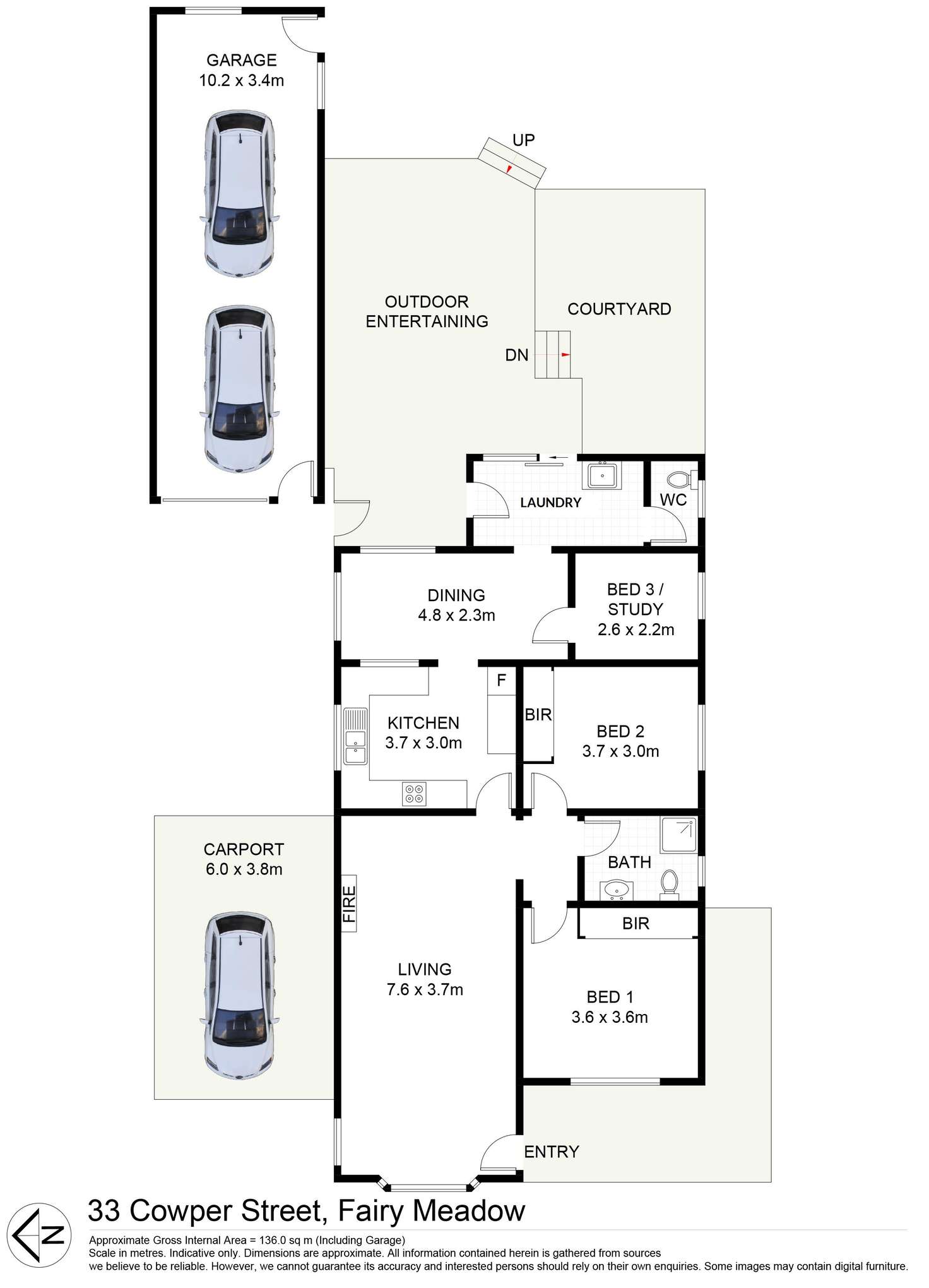 Floorplan of Homely house listing, 33 Cowper Street, Fairy Meadow NSW 2519